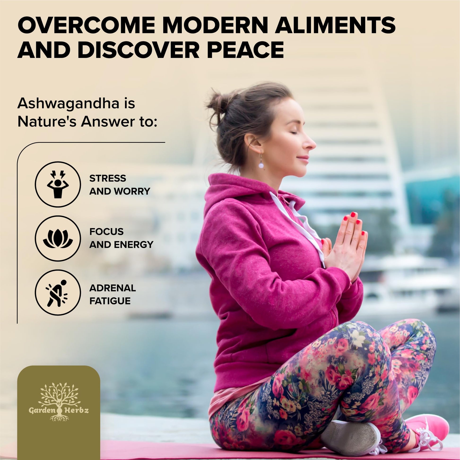 Garden of Herbz Organic Ashwagandha Root & Irish Sea Moss – 3,600 mg Ashwagandha Supplement with Black Seed Oil, & Burdock Root – Herbal Supplement for Energy, Calm, Mood, & Wellness, 120 Caps Garden of HerbzAu supplements