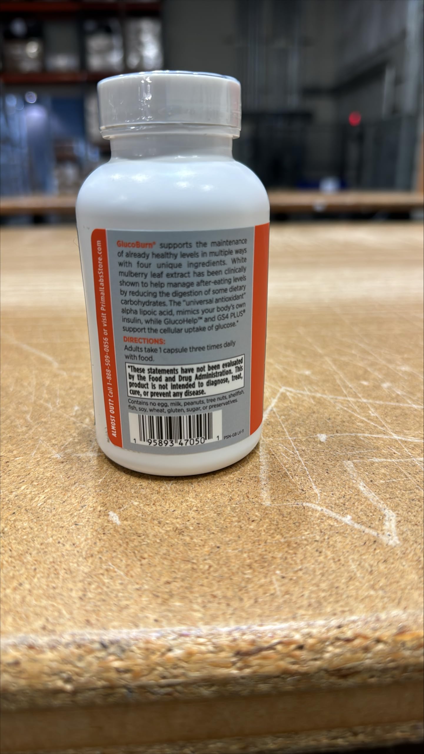 Primal Labs GlucoBurn Support Supplement with White Mulberry Leaf Extract and Alpha Lipoic Acid, 90 Veg capsules Primal LabsAu supplements