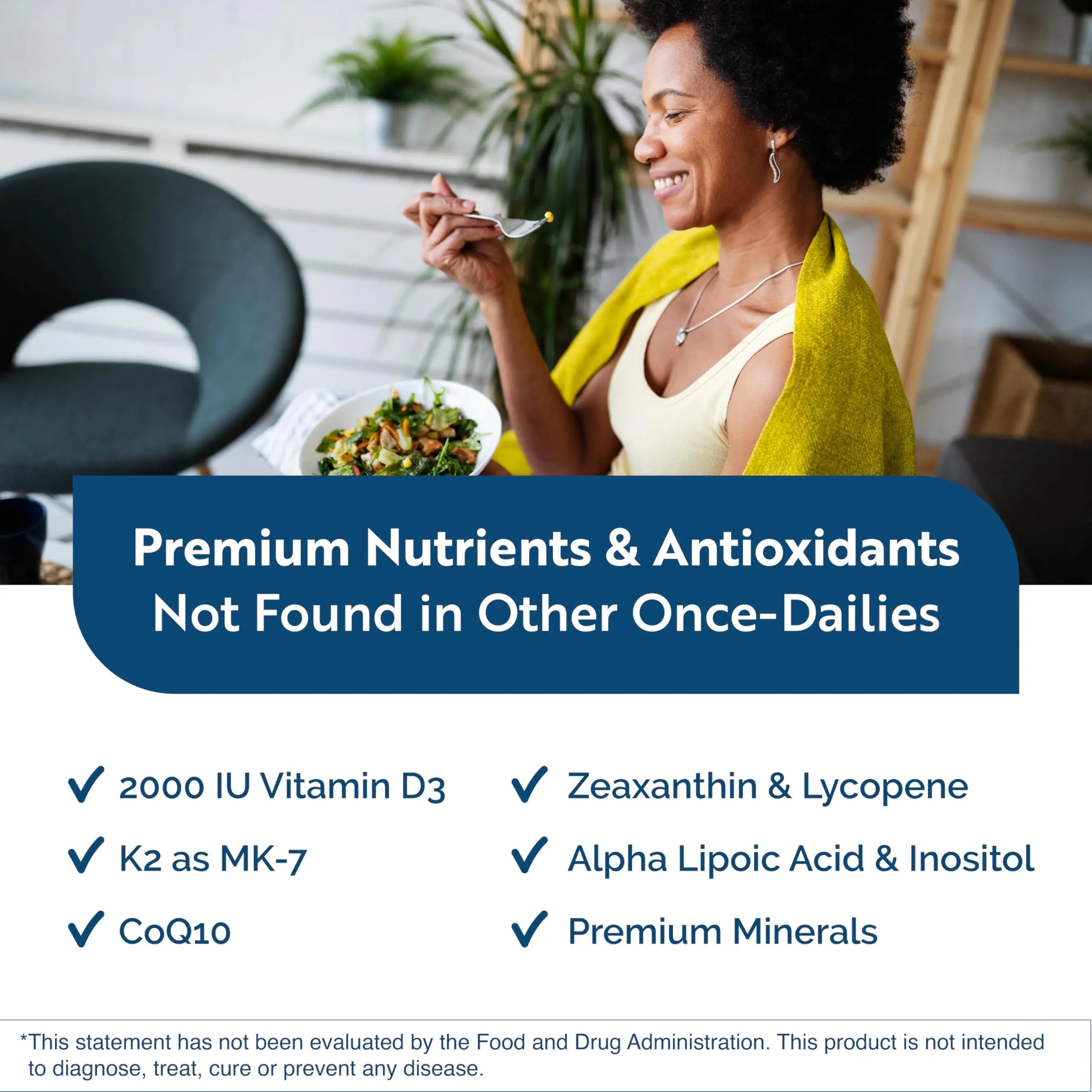 Researched Nutritionals Physician's Daily + D3 Supplement - Daily Multivitamin for Men and Women with Vitamin D3 2000iu Researched NutritionalsAu supplements