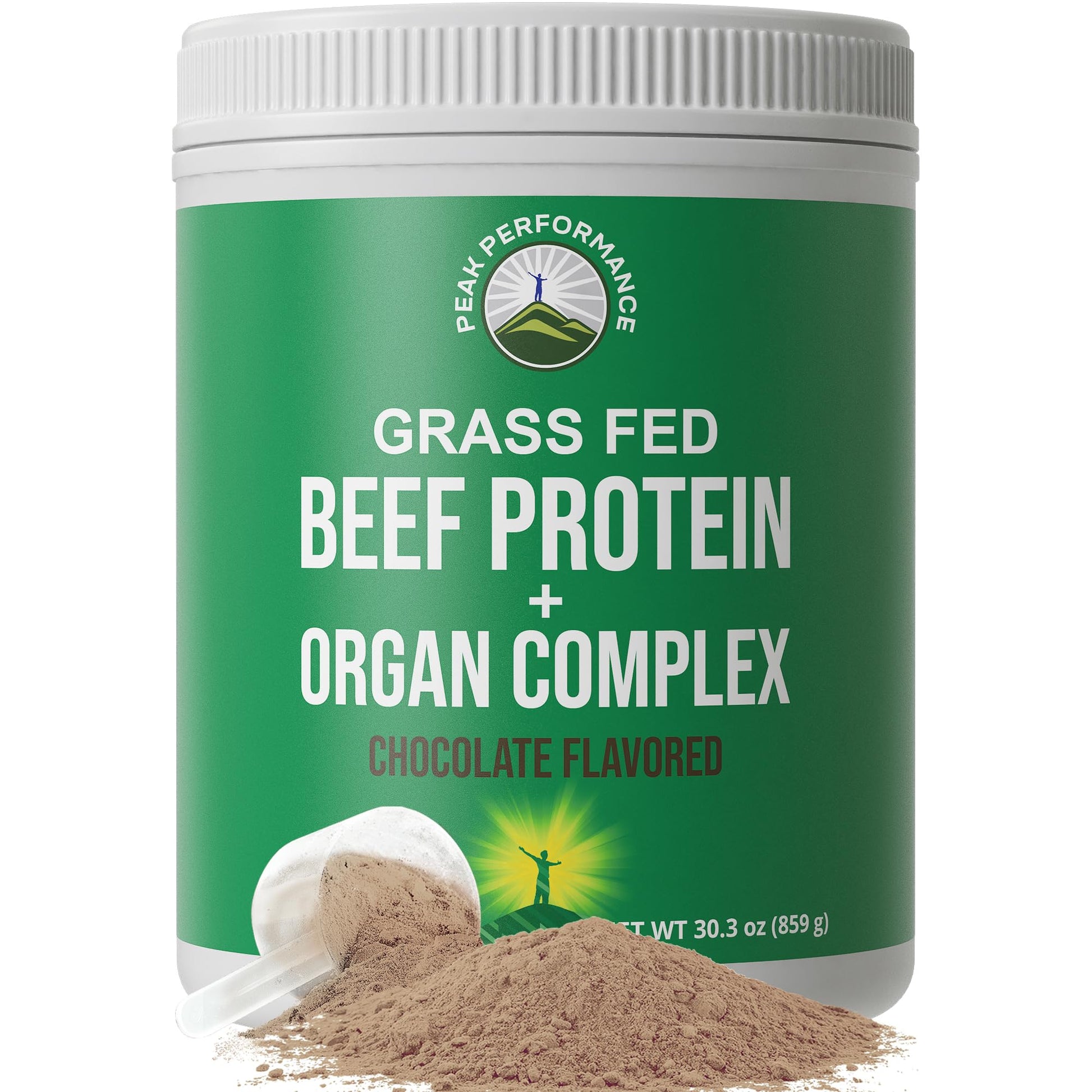 Grass Fed Beef Protein Powder + Organ Complex. Lactose Free Great Tasting Beef Protein Isolate. Animal Based Non Dairy No Whey Paleo Carnivore Supplement for Muscle Building. Chocolate Flavor Peak PerformanceAu supplements