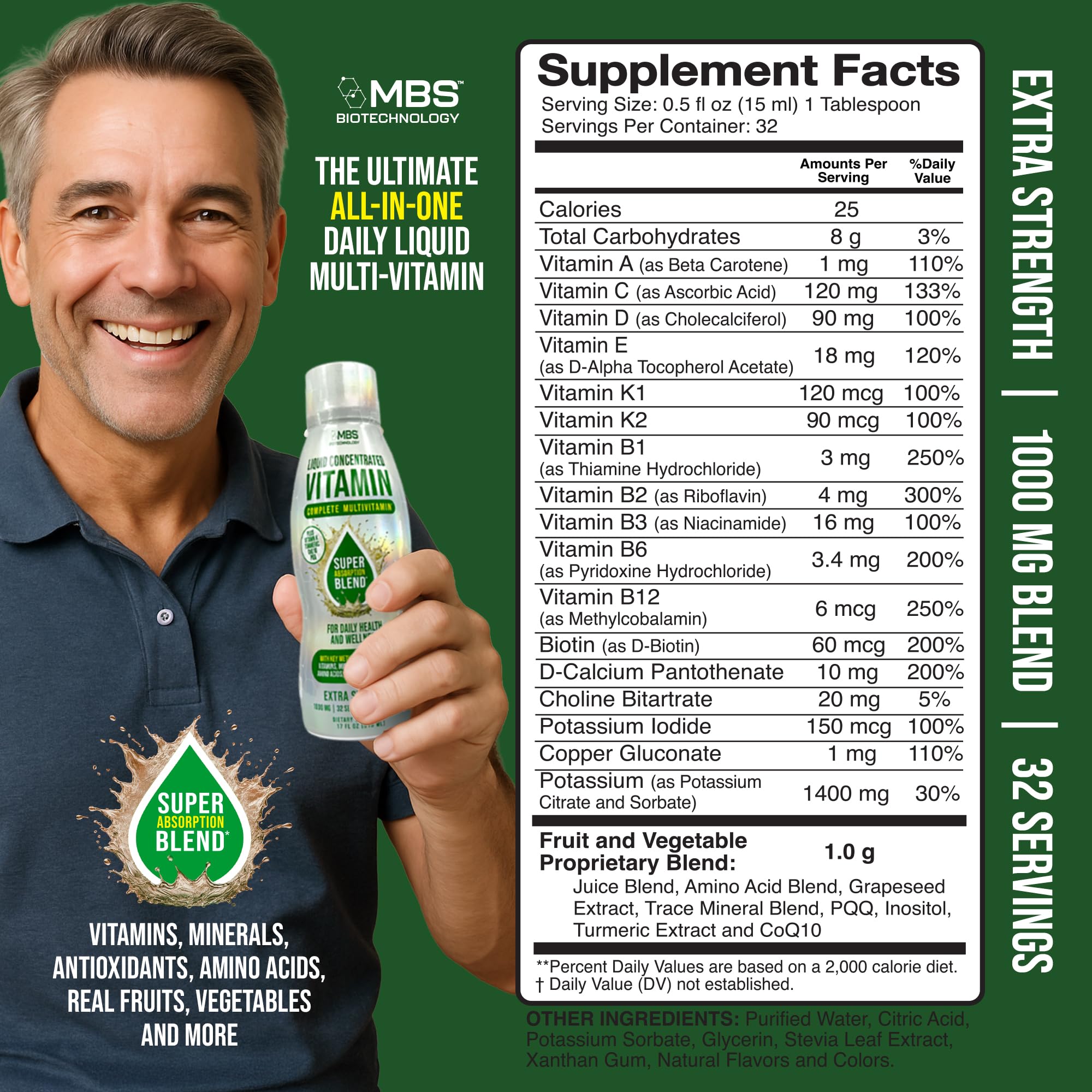 MBS Biotechnology Liquid Multivitamin for Adults – Complete High-Absorption Daily Vitamin with Superfoods, CoQ10, B-Complex, Turmeric & PQQ – Immune & Energy Support – Berry Flavor, 17 oz MBS BiotechnologyAu supplements