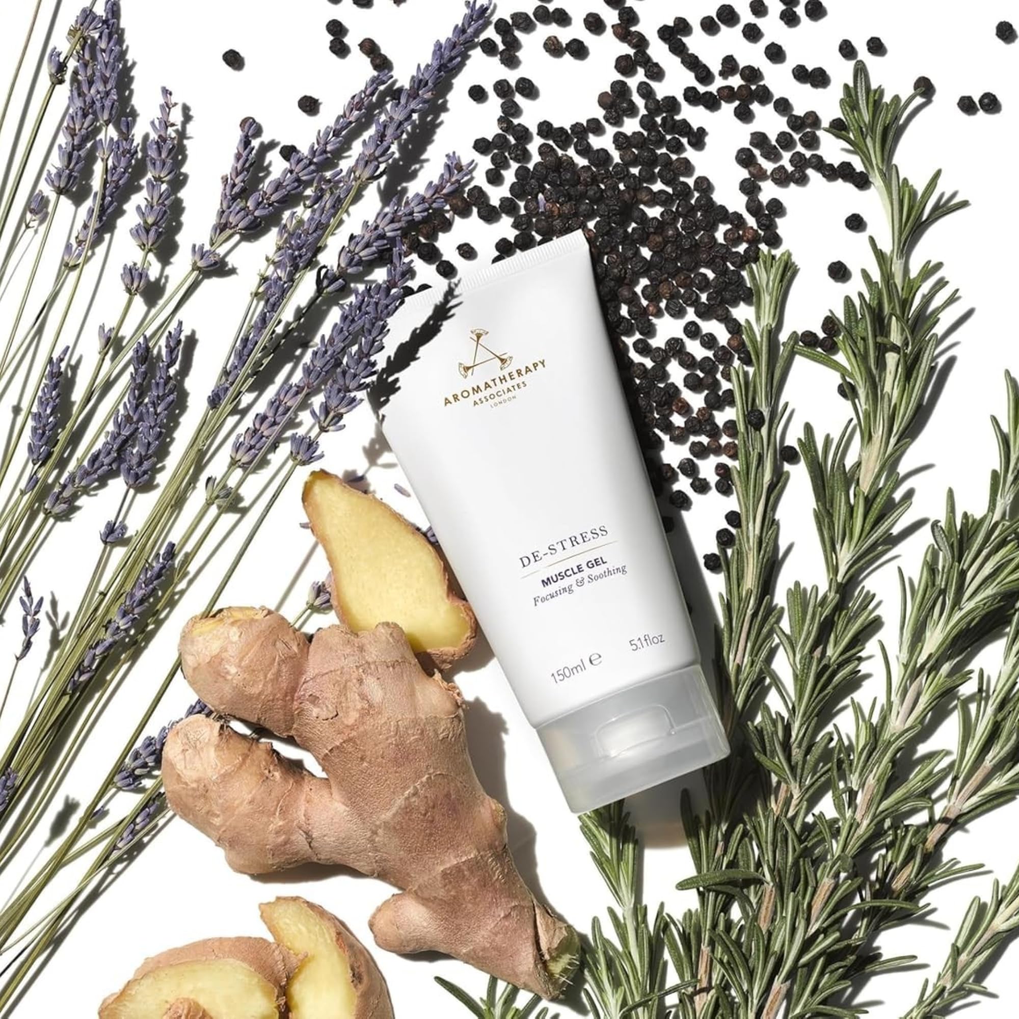 Aromatherapy Associates De-Stress Muscle Gel, Cooling & Warming Massage Gel with Ginger, Black Pepper & Rosemary Essential Oils for Daily Tension & Post-Activity Comfort, 5.07 oz Aromatherapy AssociatesAu supplements