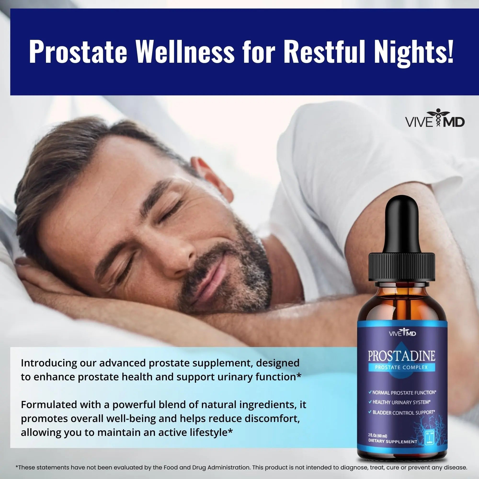 VIVE MD Prostadine Drops for Prostate Health, Bladder Urinating Issues - Prostadine Official Drop Formula - Extra Strength with Pomegranate, Prostadine Reviews (Package of 1) VIVE MDAu supplements