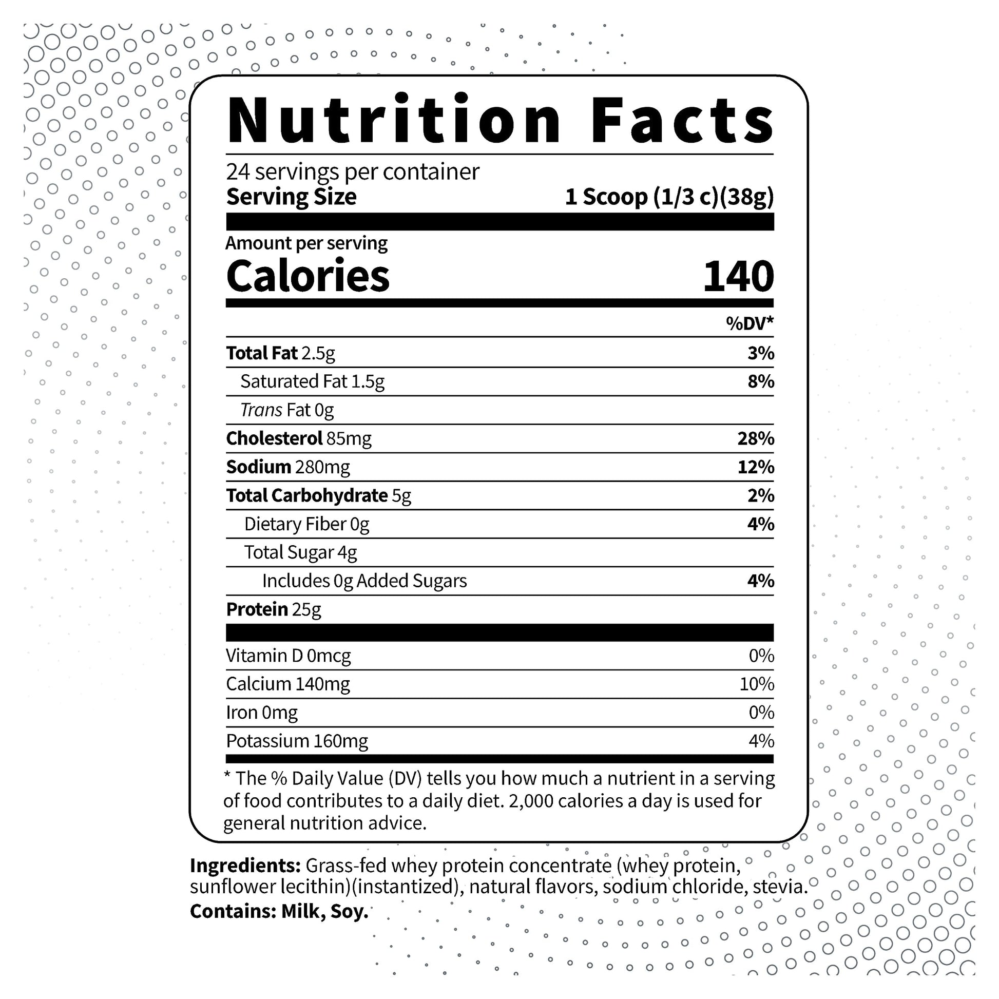 Type Zero Grass Fed Whey Protein Concentrate Powder (Vanilla, 2LBS) - Gluten Free Type ZeroUS supplements