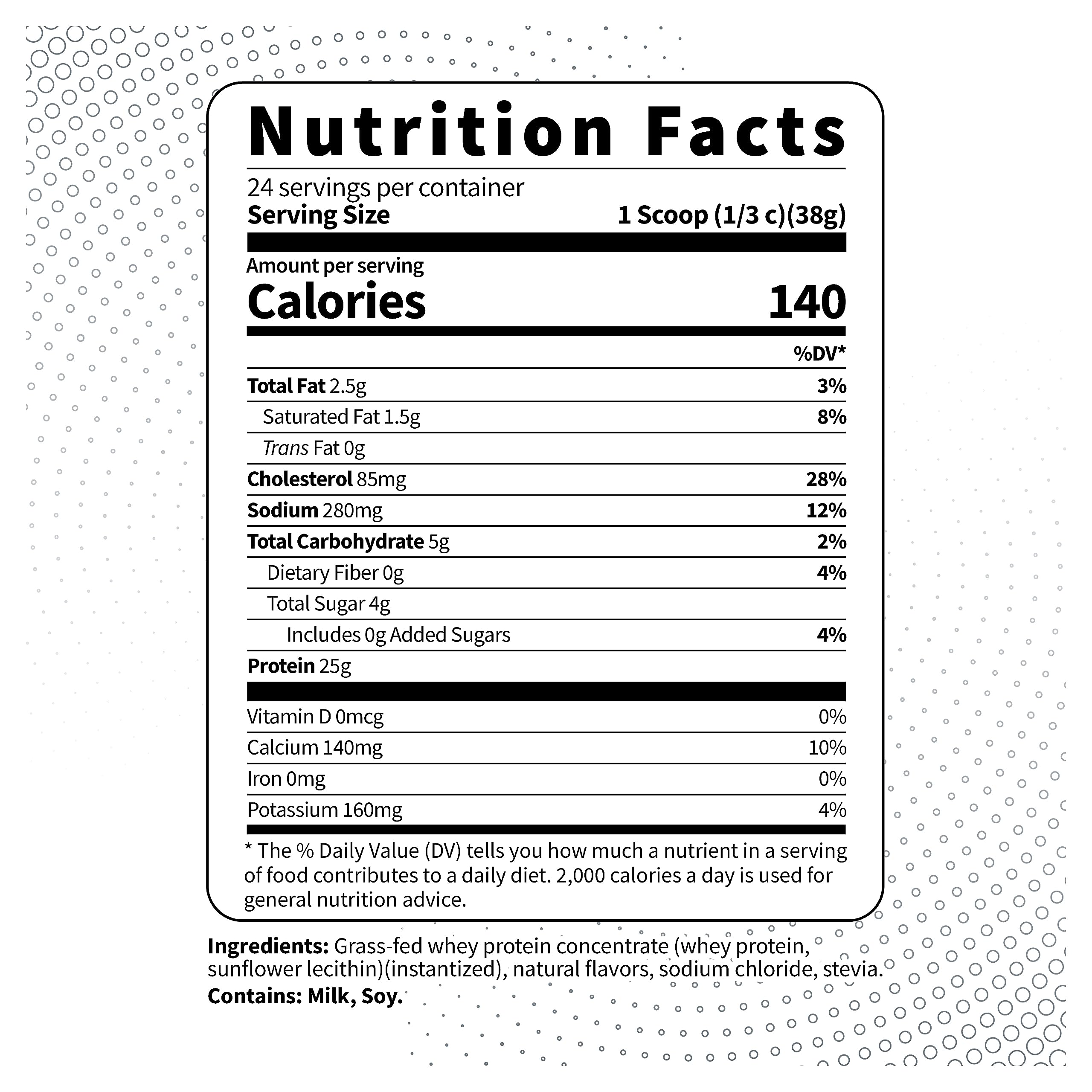 Type Zero Grass Fed Whey Protein Concentrate Powder (Vanilla, 2LBS) - Gluten Free Type ZeroUS supplements