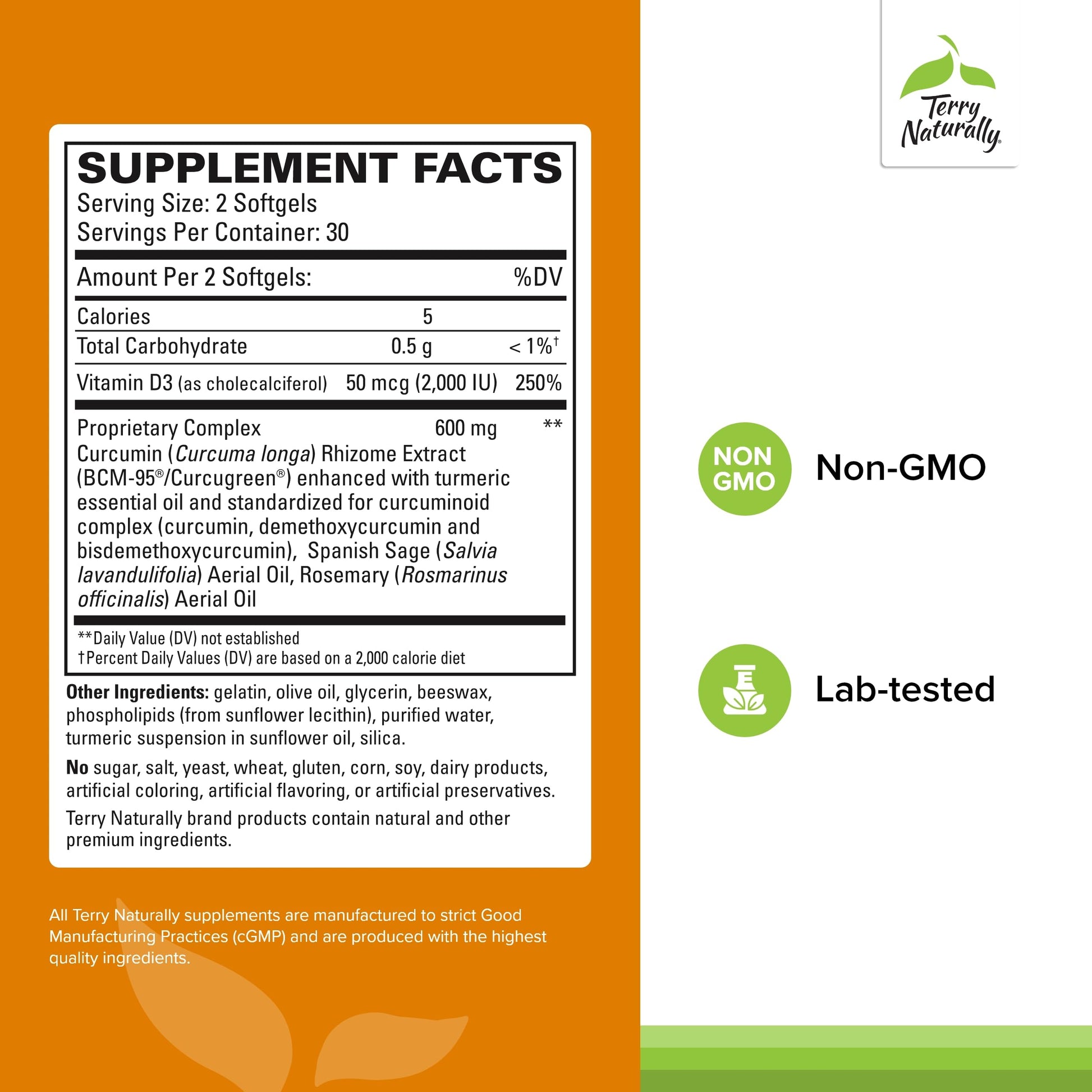 Terry Naturally CuraMed Brain - Dietary Supplement to Support Clarity & Focus - Brain Health Supplement with Curcumin & Turmeric Essential Oil to Aid Concentration - 60 Softgels (2 Pack) Terry NaturallyAu supplements