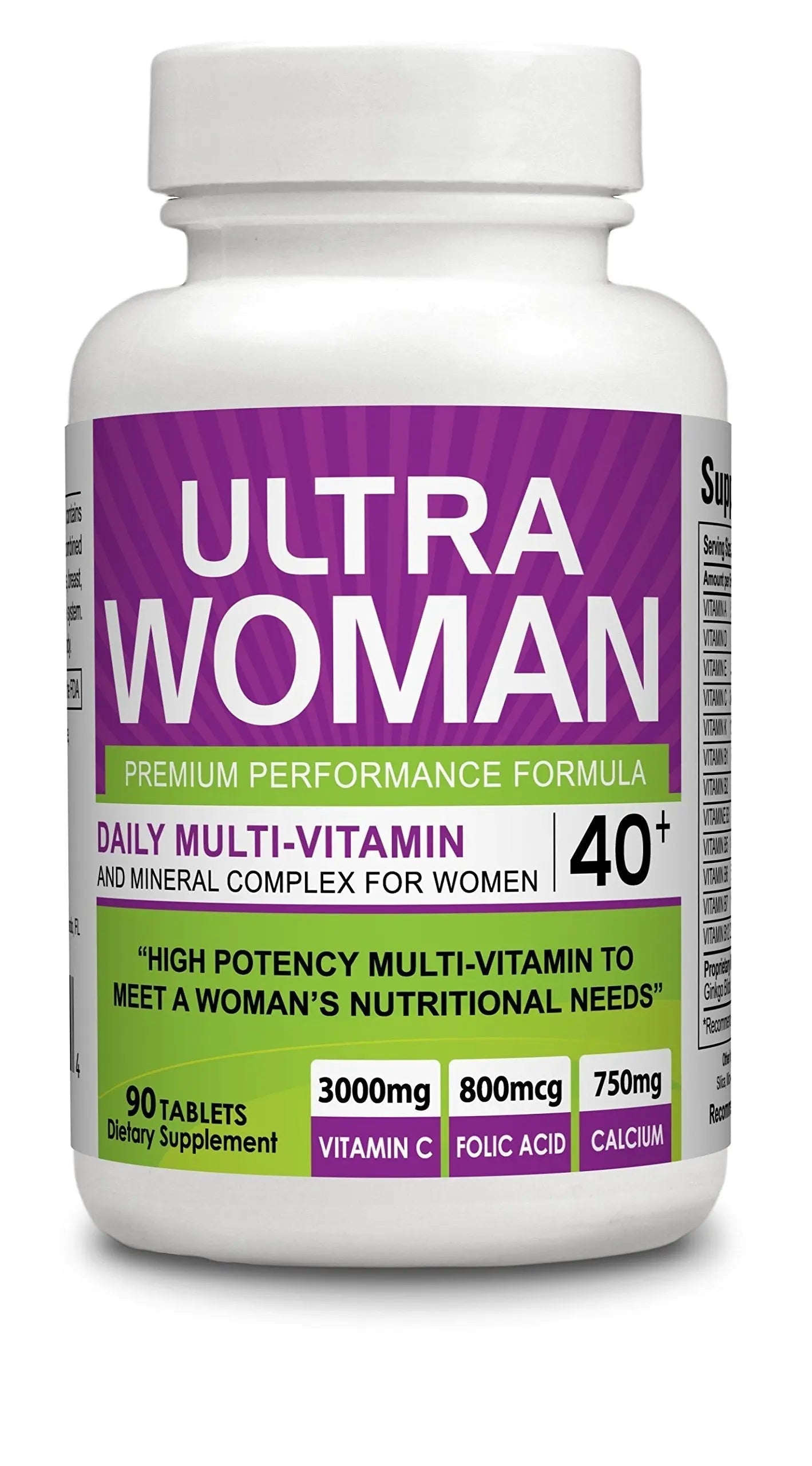 Body Shop Nutrition Ultra Woman - Multi-Vitamins 90 Tablets - Premium Performance Formula 100% Natural - Multivitamins for Woman Body Shop NutritionAu supplements