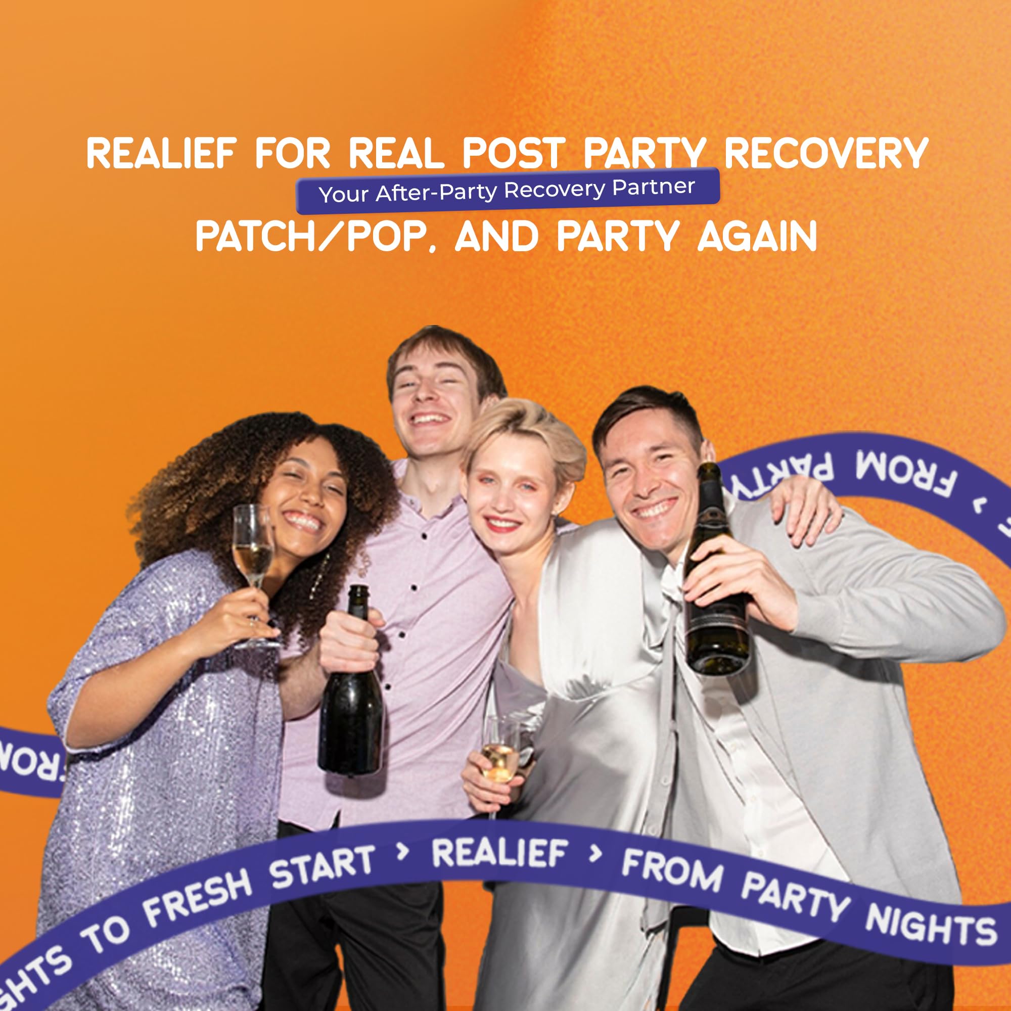 The Realief 60 Count Post Party Gummies – DHM, Milk Thistle & Electrolytes – Wellness Support – Strawberry Flavor – Wake Up Refreshed The RealiefAu supplements