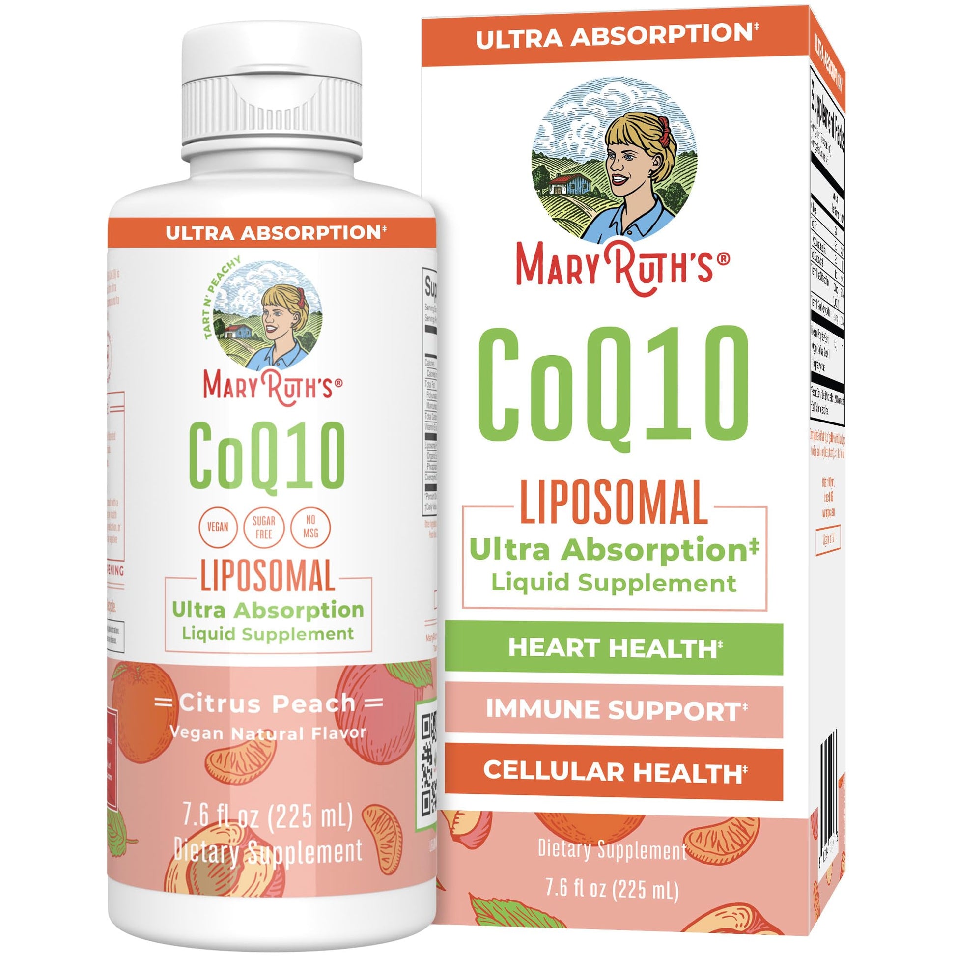 MaryRuth Organics Liquid Vitamin | Coenzyme Q10 Heart Health for Mitochondrial Support and Immune System | Vegan Non-GMO | 7.6 Fl Oz | 45 Servings MARYRUTH'SUS supplements