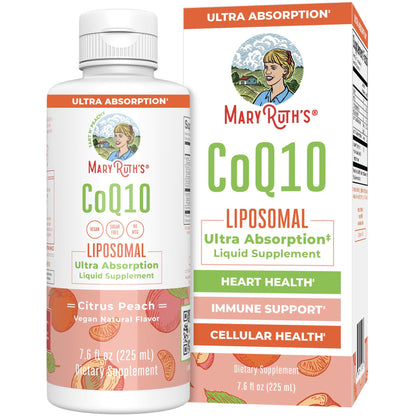 MaryRuth Organics Liquid Vitamin | Coenzyme Q10 Heart Health for Mitochondrial Support and Immune System | Vegan Non-GMO | 7.6 Fl Oz | 45 Servings MARYRUTH'SUS supplements