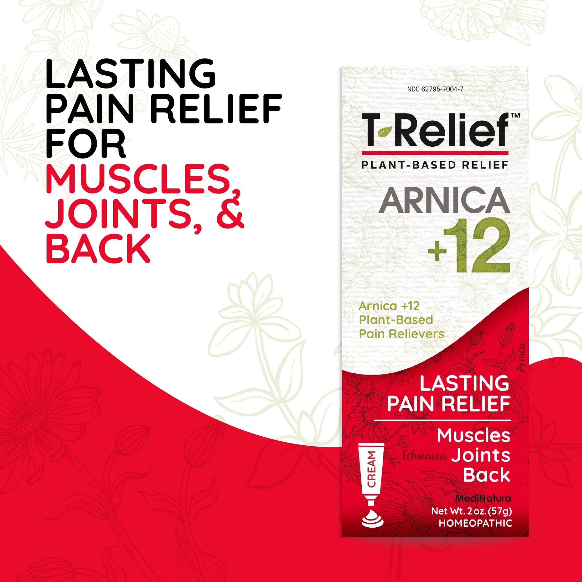 MediNatura T-Relief Extra Strength Discomfort Relief-Naturally-Soothing Cream That Supports Sore Joints-Stiffness & Body Ache Aid-Homeopathic Herbal Rub-Fast-Absorbing & Non-Sticky Lotion - 2 oz MediNaturaAu supplements