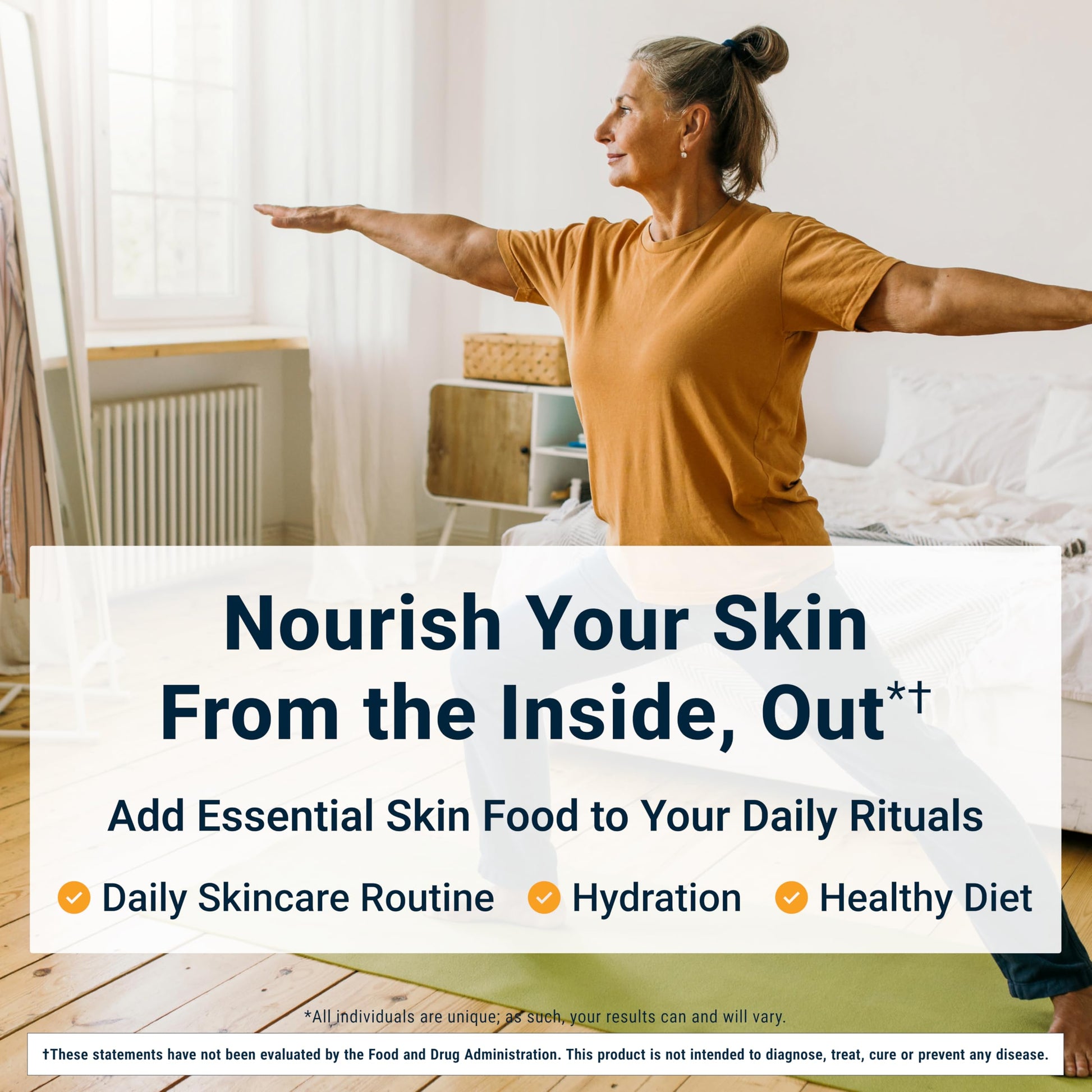ACTIVATEDYOU Essential Skin Food, Advanced Skincare Collagen Elastin Support Supplement for Aging Skin, Helps Improve Appearance of Face Texture, Sagging w/Dermaval, Vitamin C (30 Count (Pack of 3)) ACTIVATEDYOUAu supplements