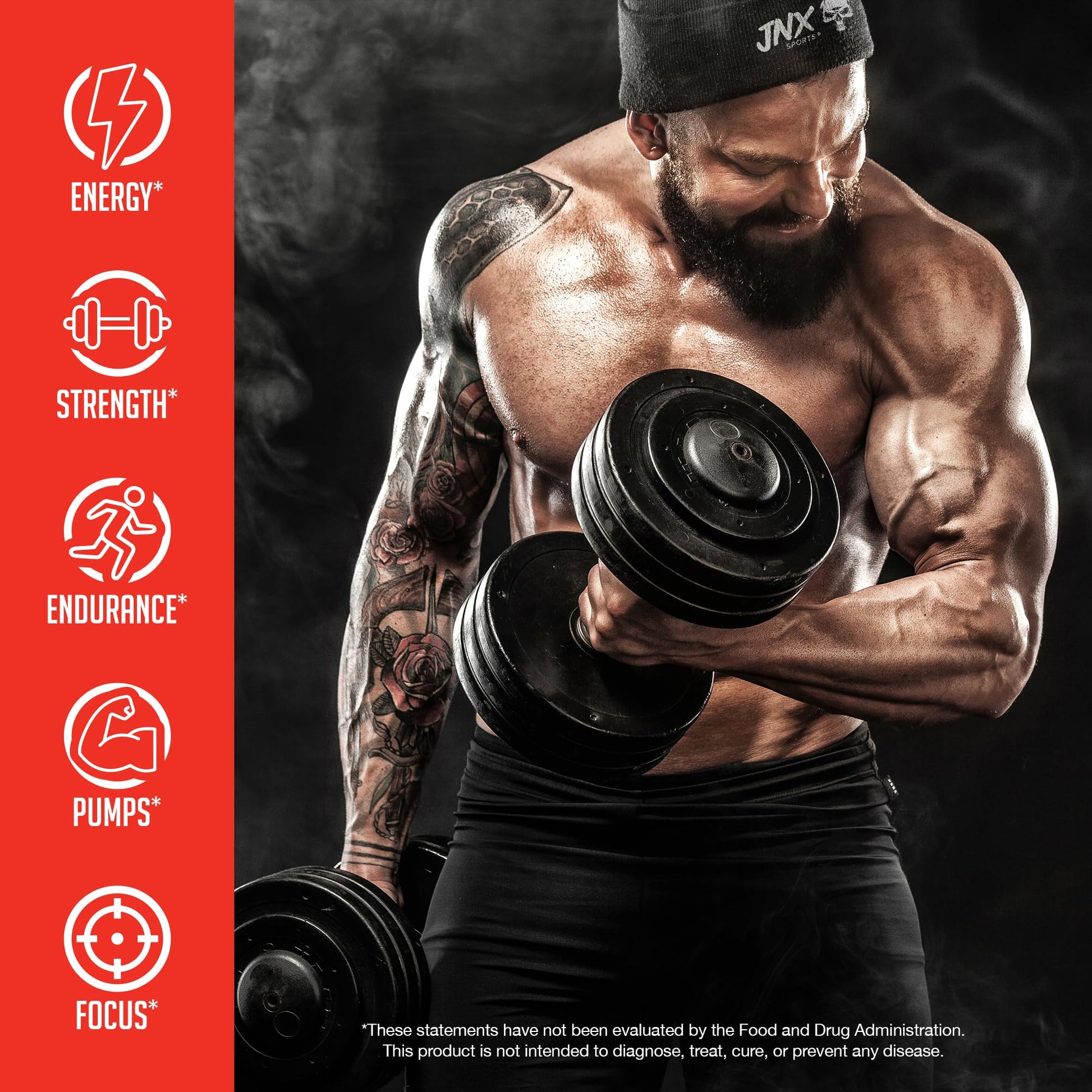 JNX SPORTS The Curse! Pre Workout Powder - Tropical Storm 50 Servings | Preworkout JNX SPORTSUS supplements