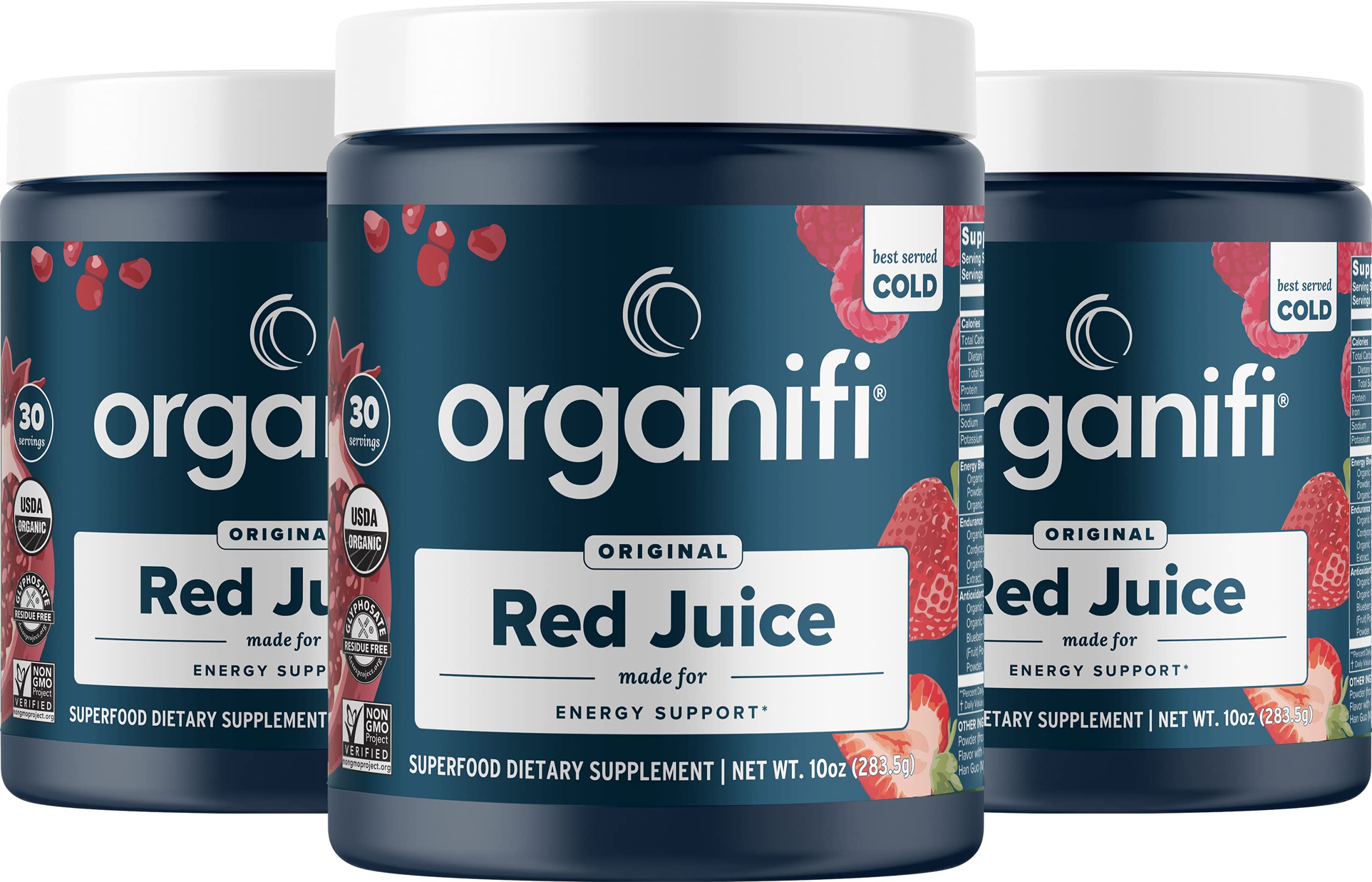 Organifi Red Juice - Vegan Energy Powder - Berry-Flavored Adaptogen Drink OrganifiUS supplements