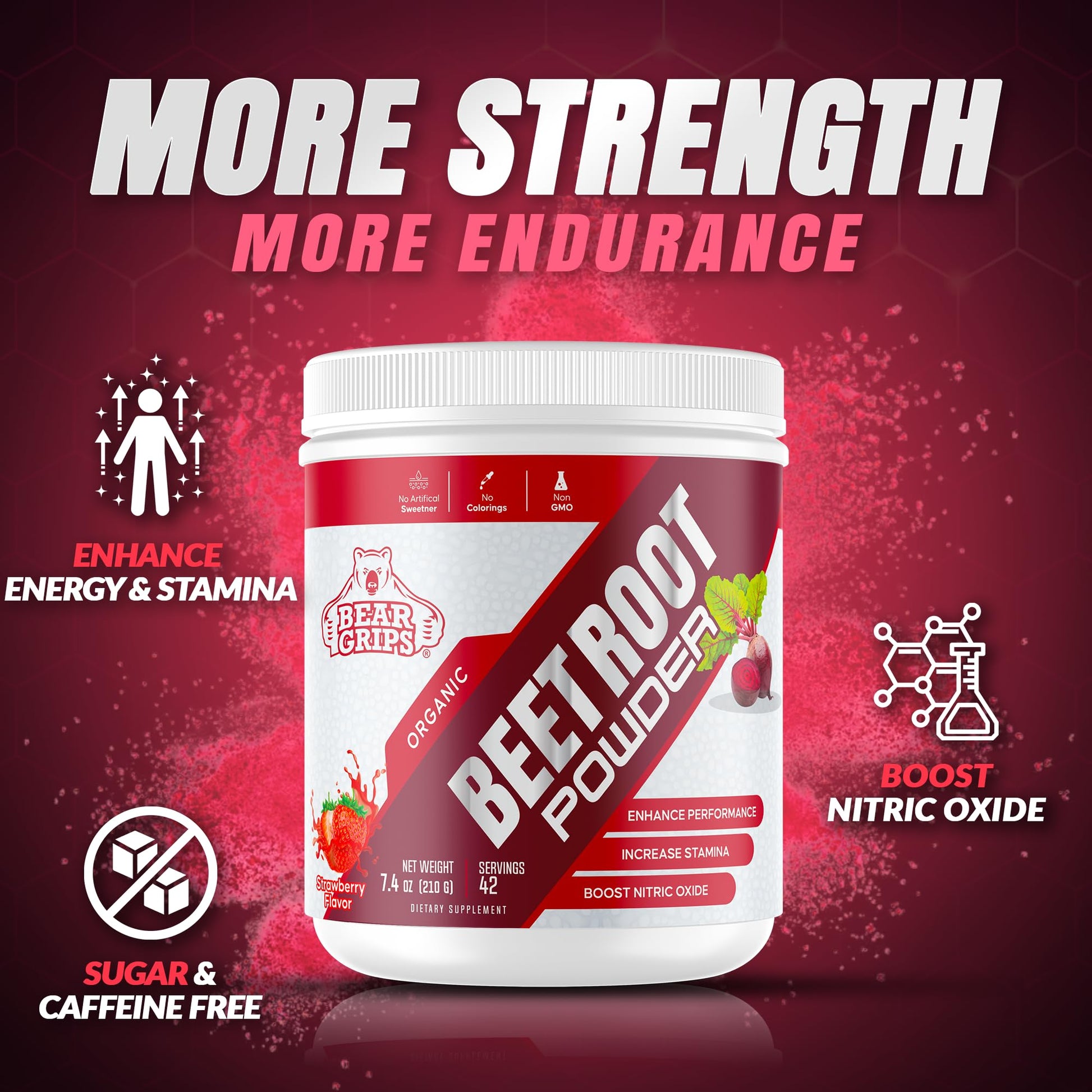 Organic Beet Root Powder - Nitric Oxide Supplement Super Food Beets Supplements Bear GripsAu supplements