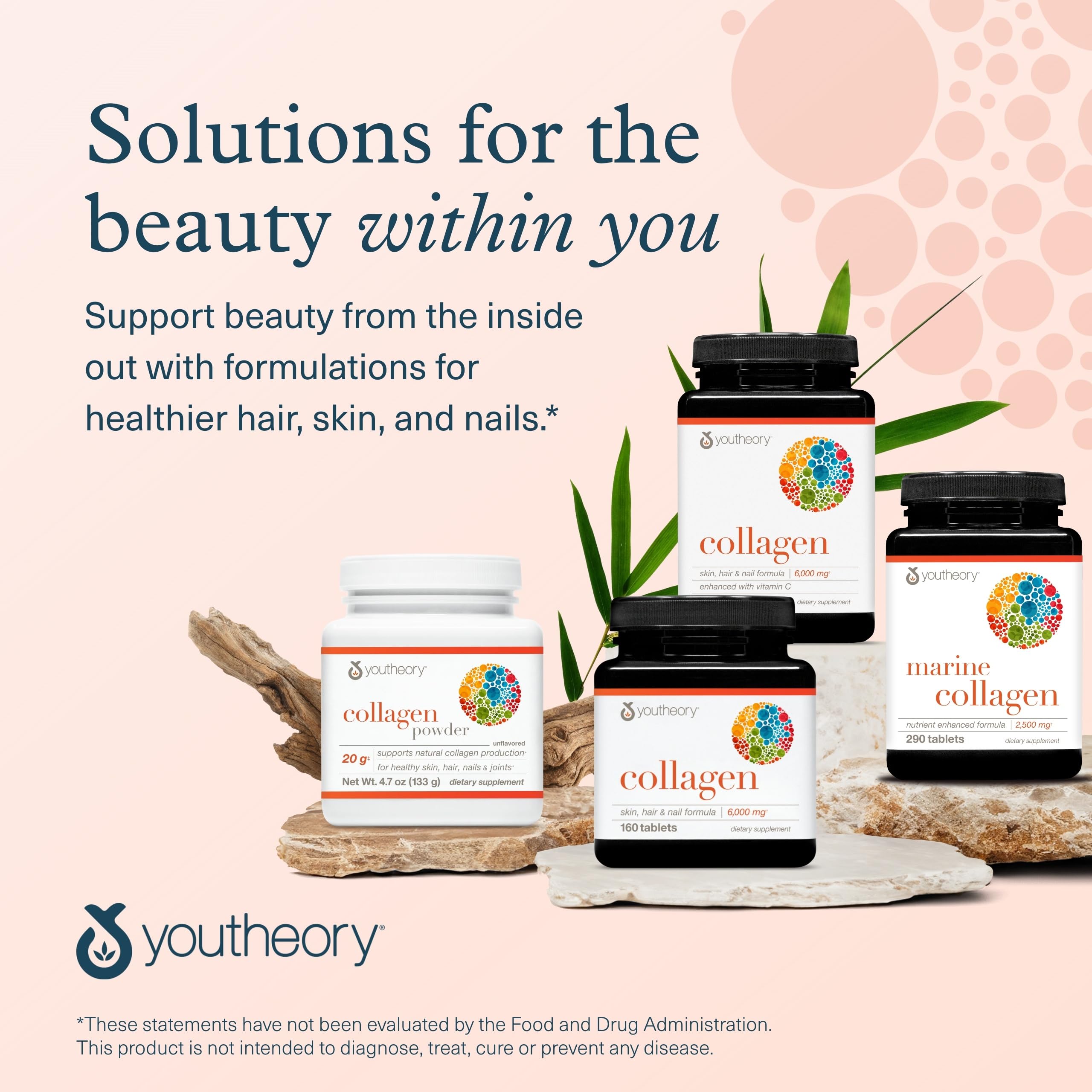 Youtheory Collagen Powder - Hydrolyzed Collagen Peptides with Vitamin C - Supports Healthy Bones, Joints & Immune System* - Unflavored - 10 oz (10-Day Supply) YoutheoryAu supplements
