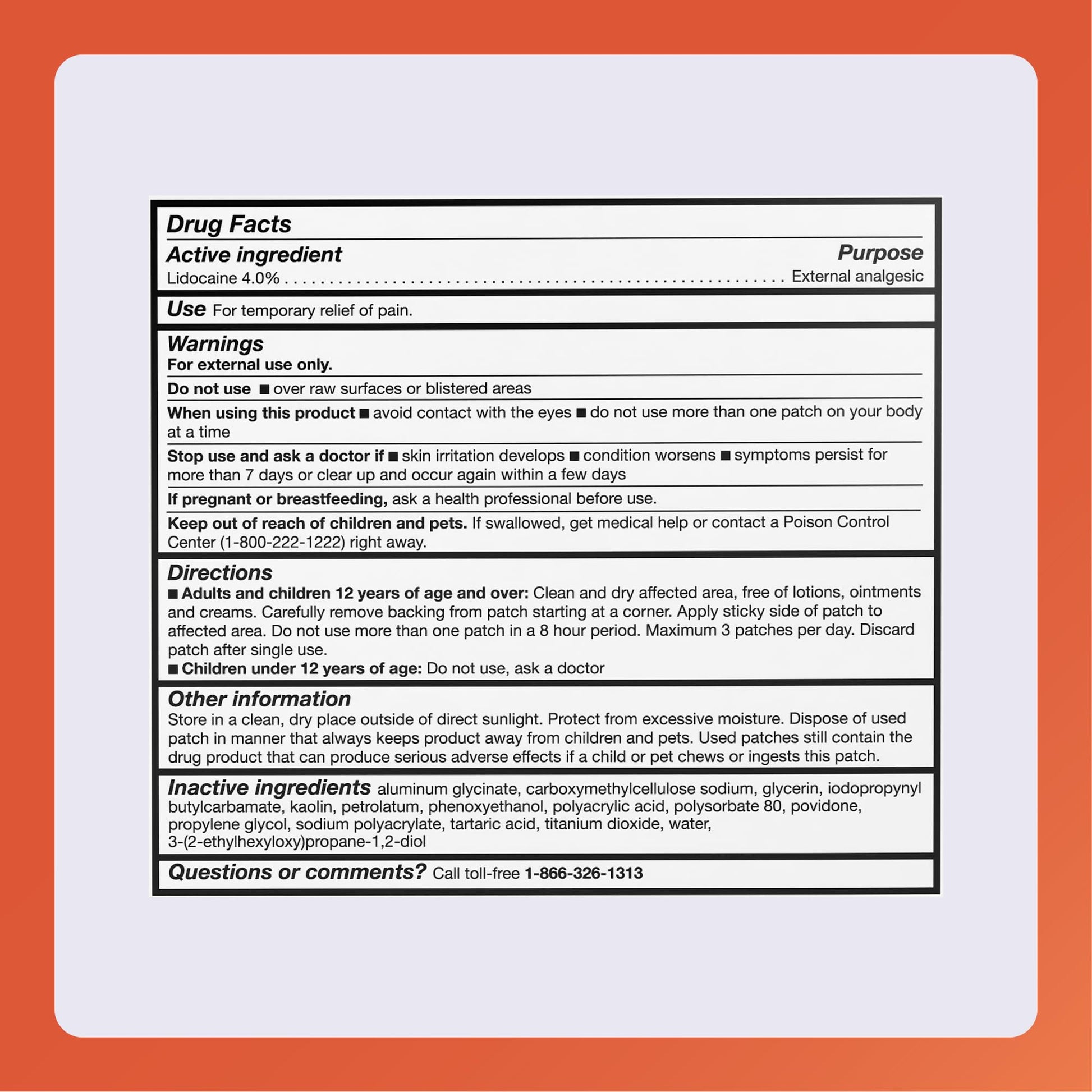 Rugby Maximum Strength Lidocaine Pain Relief Patch - 4% Lidocaine - Topical Anesthetic - Unscented - 30 Patches (1 Pack) RUGBY LABORATORIESAu supplements