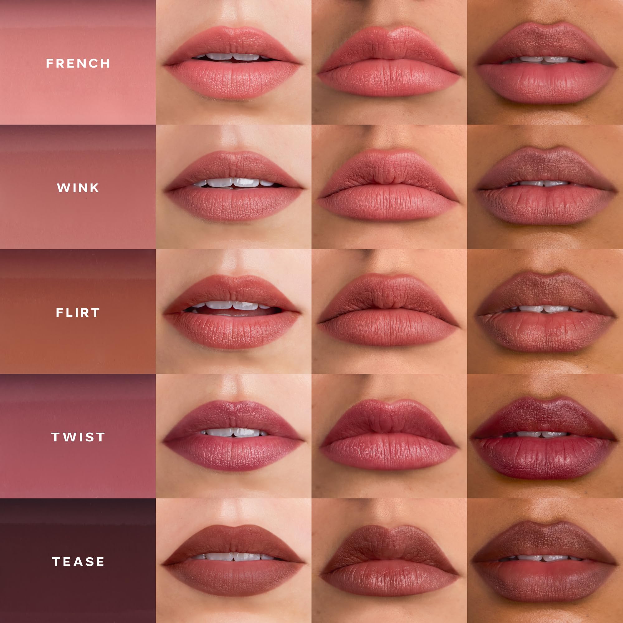 Saie Lip Liner 101 - Lip Pencil Made with a Creamy, Soft Matte Formula for a Naturally Framed or Fully Filled Look - Supercharged with Shea Butter & Jojoba Oil - Tease (.05 oz) SaieAu supplements