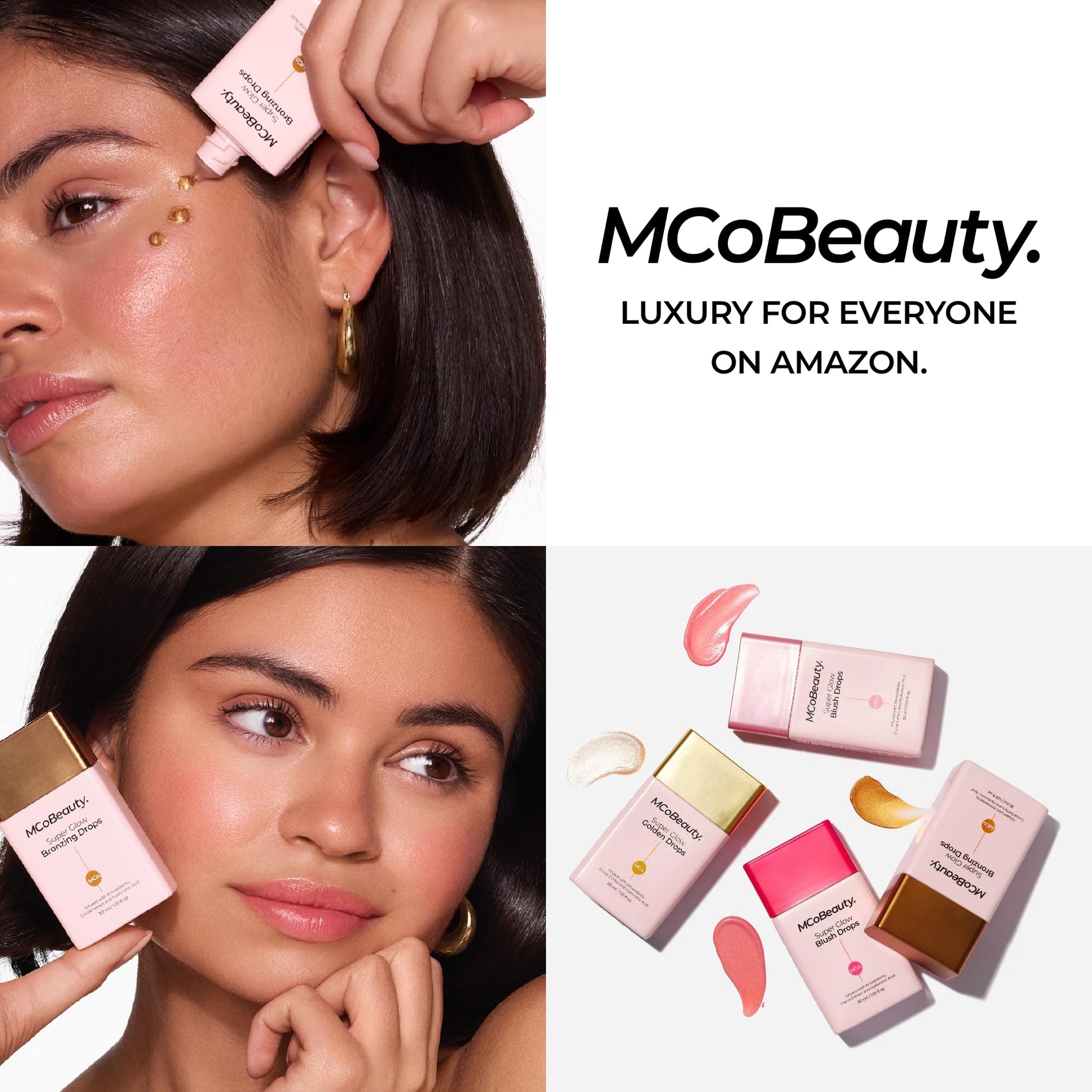 MCoBeauty - Super Glow Bronzing Drops - Effortless Face Tan with Shimmer Formula - Face Care, Bronze Drops - Contains Hyaluronic Acid, White Tea Extract, Cocoa Extract and More MCoBeautyAu supplements