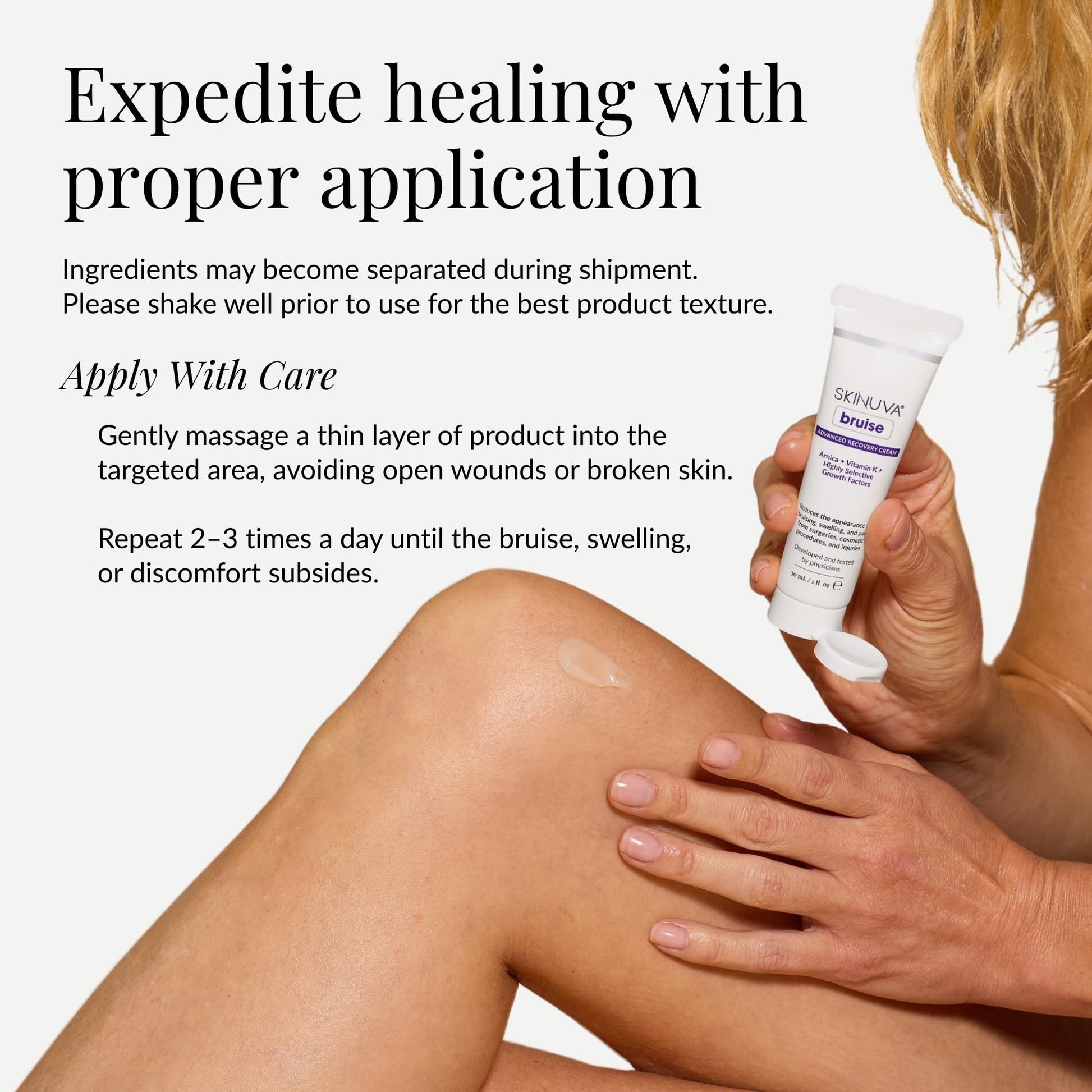 Skinuva® Bruise Advanced Recovery Cream - Topical Bruise Cream Formulated with Growth Factors, Arnica & Vitamin K (1 oz) SkinuvaAu supplements