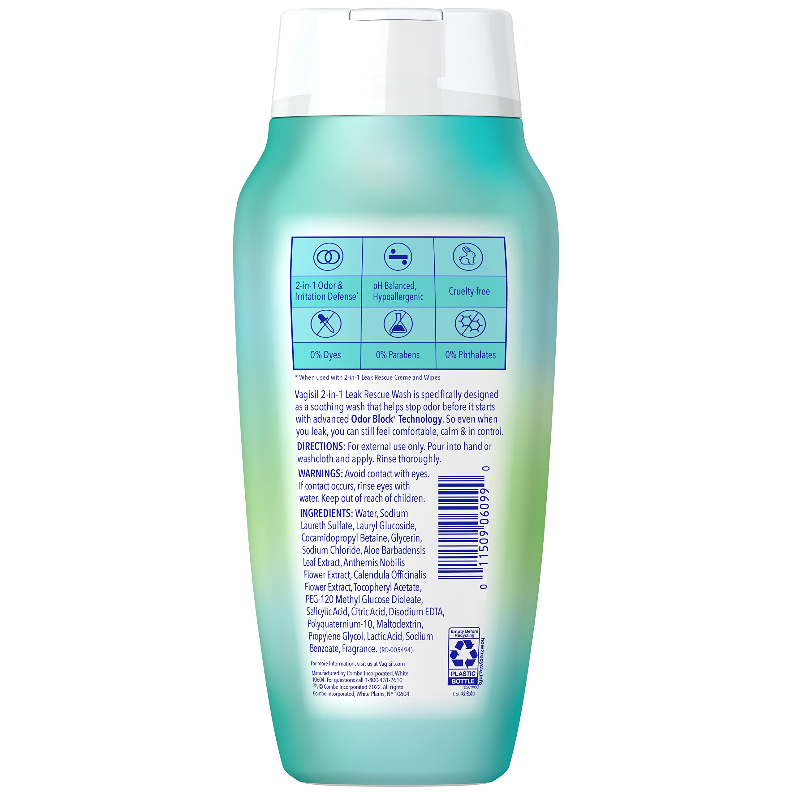 Vagisil 2-in-1 Leak Rescue Daily Intimate Feminine Wash for Women, Gynecologist Tested & Hypoallergenic VagisilAu supplements