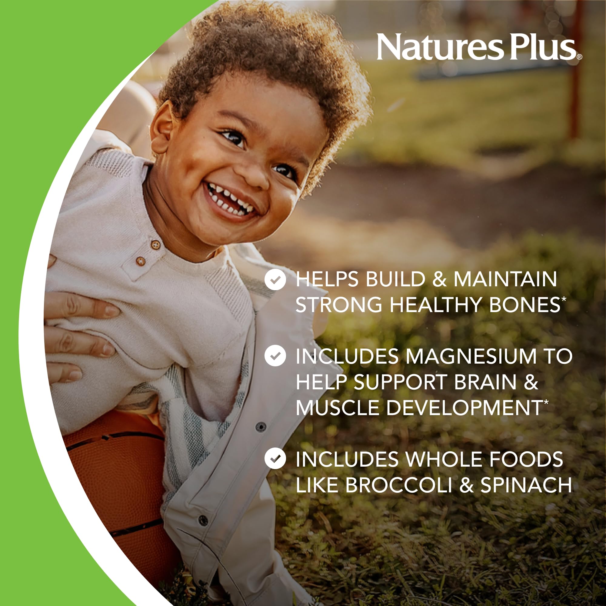 NaturesPlus Animal Parade Sugar-Free Children's Calcium, Vanilla Sundae Flavor - 90 Chewable Animal Shaped Tablets, Pack of 2 - Magnesium for Bone Health - Gluten Free - 90 Servings NaturesPlusAu supplements