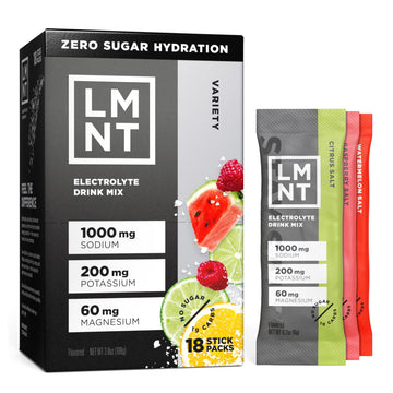 LMNT Zero Sugar Electrolytes - Variety Pack Bundle | Drink Mix | 18-Count Drink LMNTUS supplements