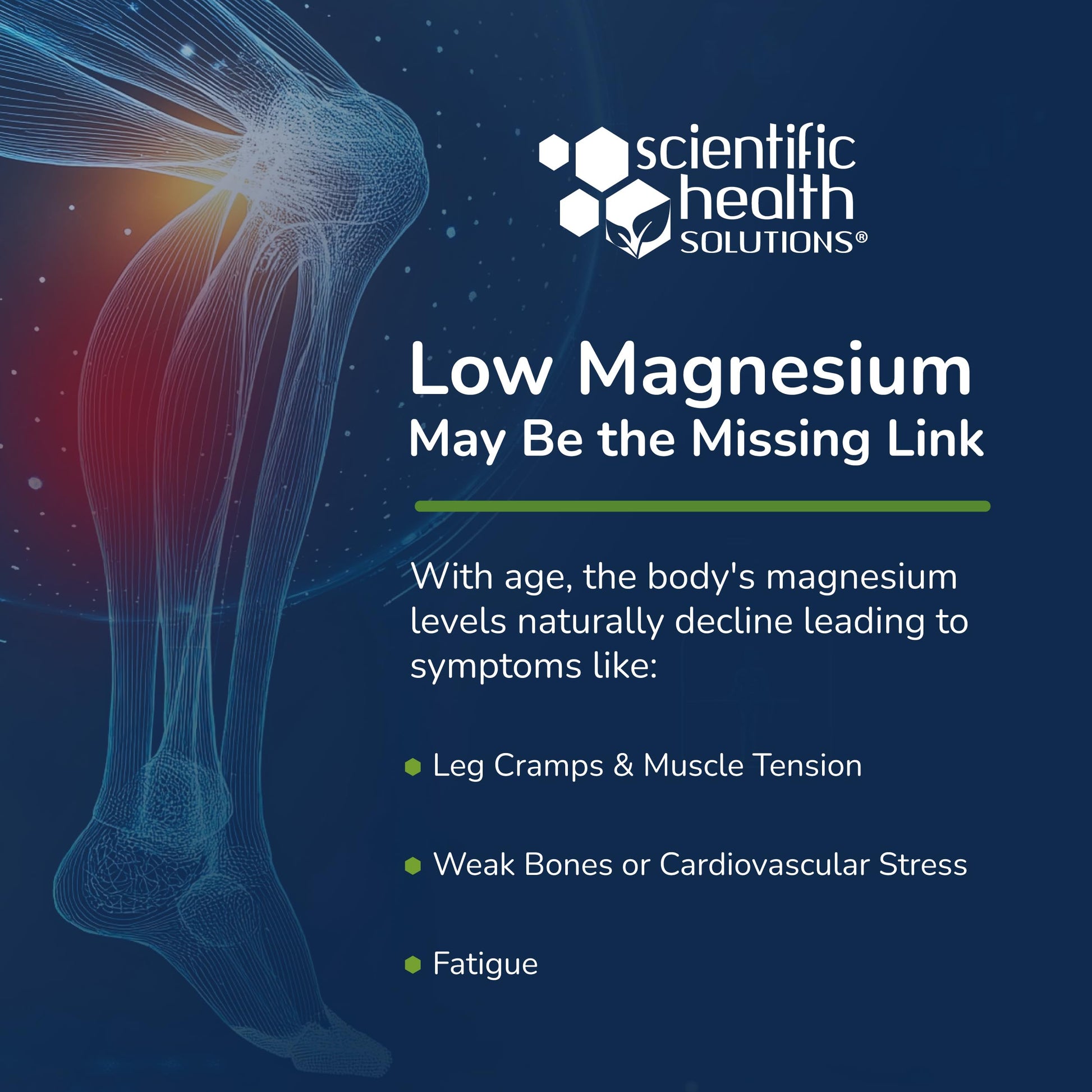 Scientific Health Solutions Magnesium Glycinate 150 mg – High‑Absorption Magnesium for Heart, Bone & Muscle Health – Supports Leg Cramps & Cardiovascular Function – Gentle on Stomach, Vegan, 60 Count Scientific Health SolutionsAu supplements