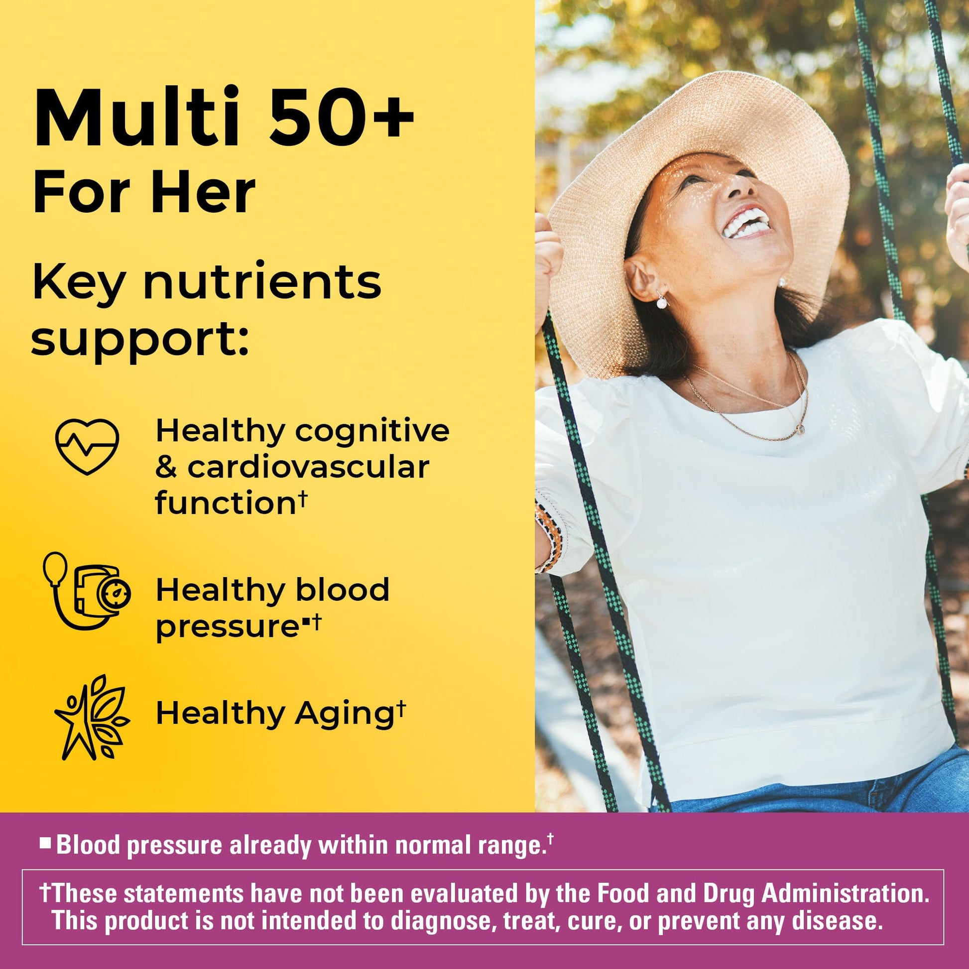 Nature Made Multivitamin For Women 50+ No Iron, Multivitamins for Women 50 Plus, Daily Nutritional Support, Nature Made Multi Vitamins, 90 Tablets, 90 Day Supply Nature MadeAu supplements