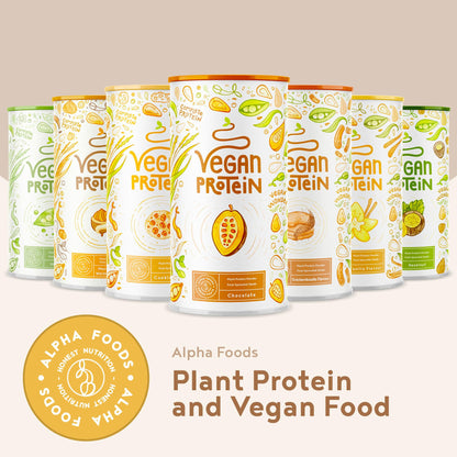Alpha Foods Vegan Protein Powder - Muscle Building Powder with Amino Acids Alpha FoodsUS supplements