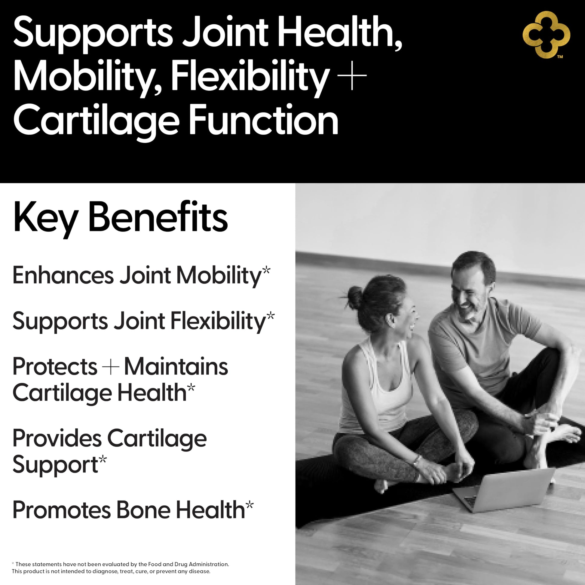 Campio Glucosamine Chondroitin MSM All-in-One Joint Support Supplement Turmeric, Hyaluronic Acid, Boswellia, Ginger Root, Bamboo, BioPerine, Black Pepper, Supports Joint Health & Flexibility 90 Count CampioAu supplements