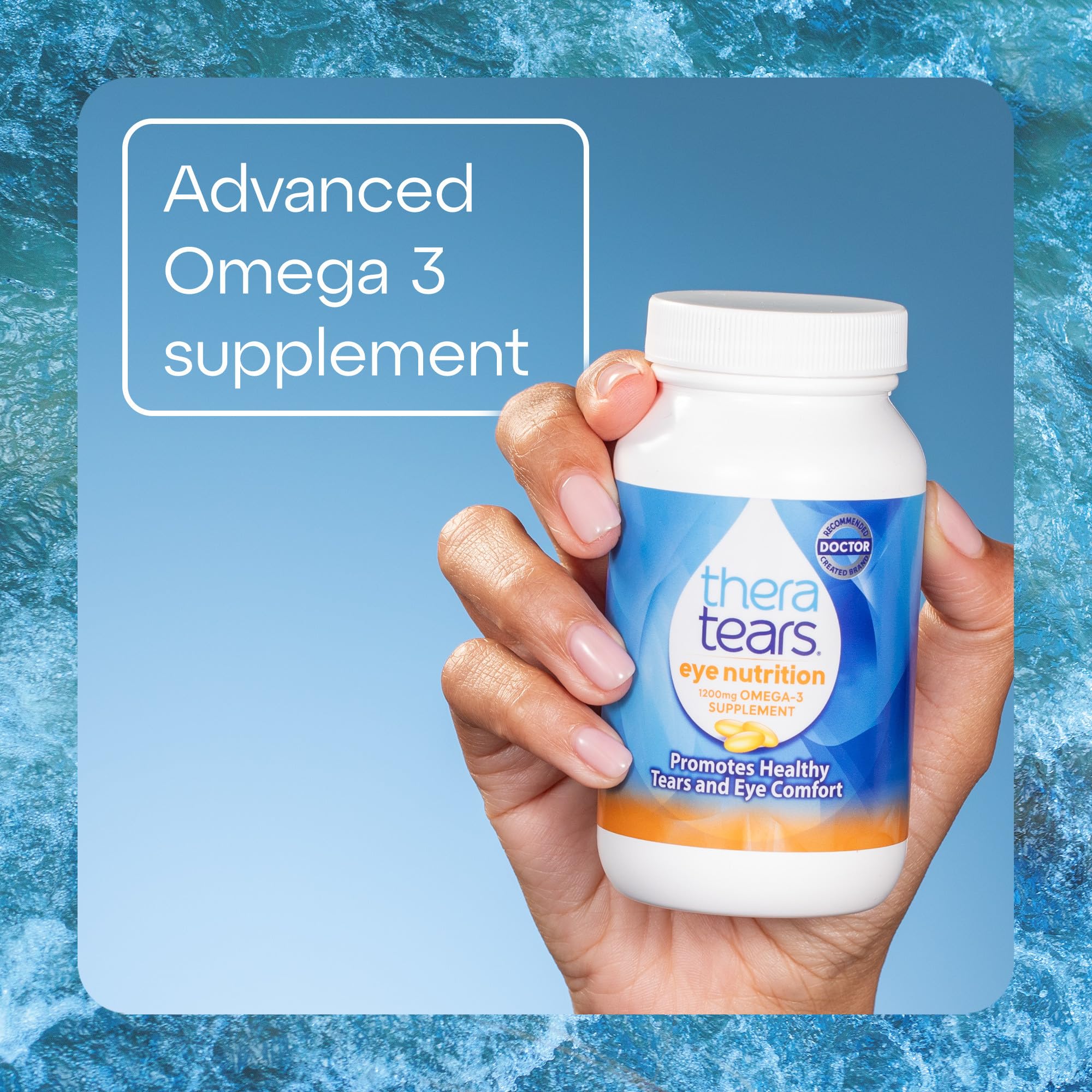 TheraTears Omega 3 Supplement, 1200mg, 90 ct (Pack of 1)