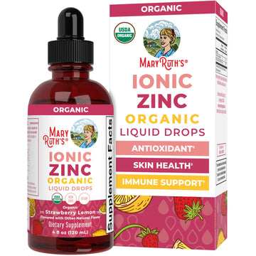 MaryRuth's Organic Liquid Zinc Supplement for Kids & Adults | Immune Support | Skin Health | Antioxidant | Cellular Metabolism | Zinc Sulfate | Vegan | Non-GMO | Sugar Free | Gluten Free | 4 oz MARYRUTH'SUS supplements