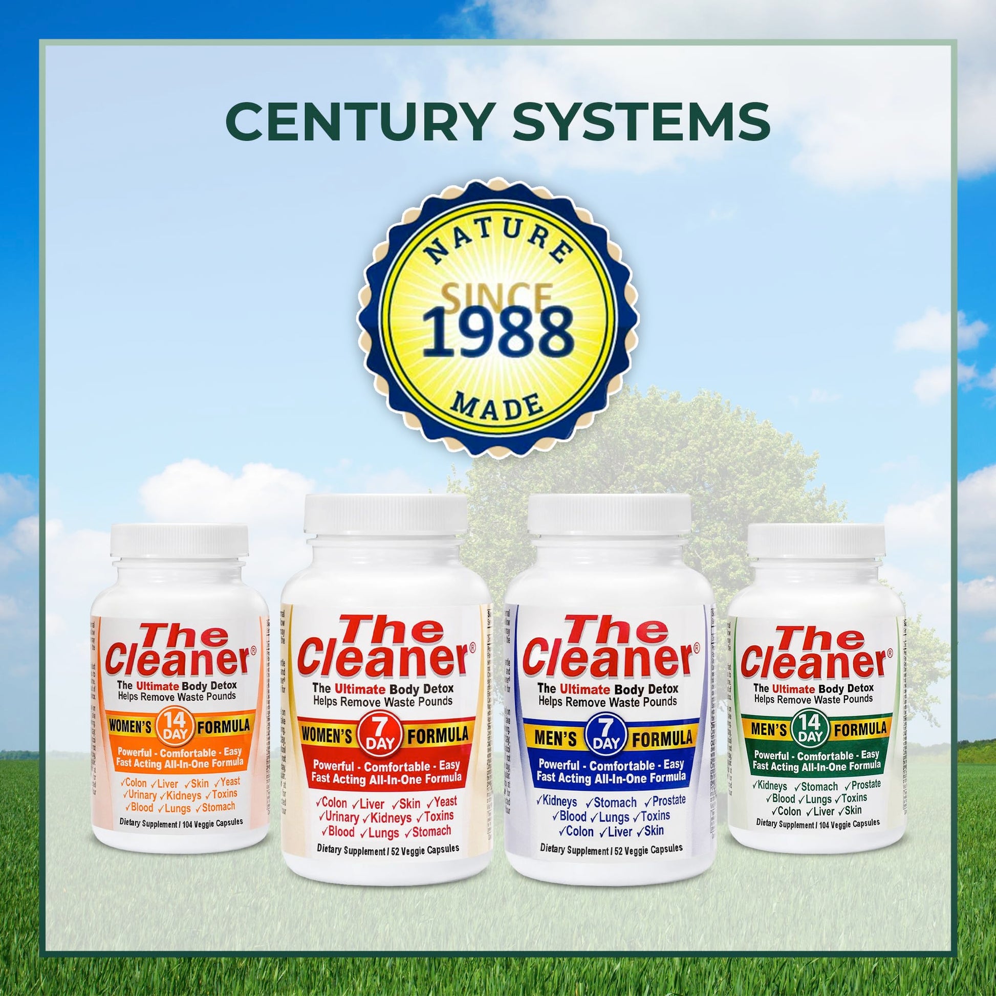 Century Systems The Cleaner Detox, Powerful 14-Day Complete Internal Cleansing Century SystemsAu supplements