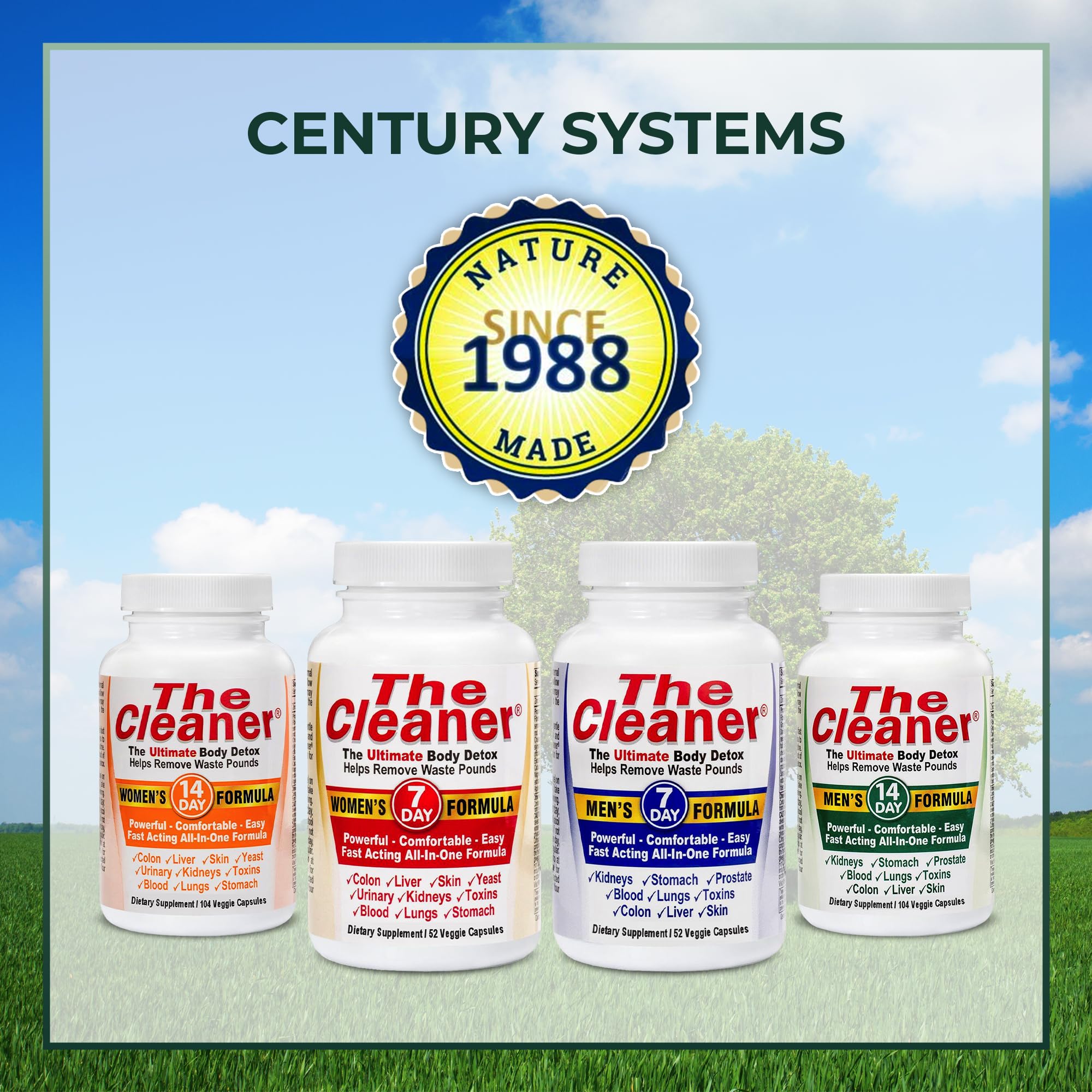 Century Systems The Cleaner Detox, Powerful 14-Day Complete Internal Cleansing Century SystemsAu supplements