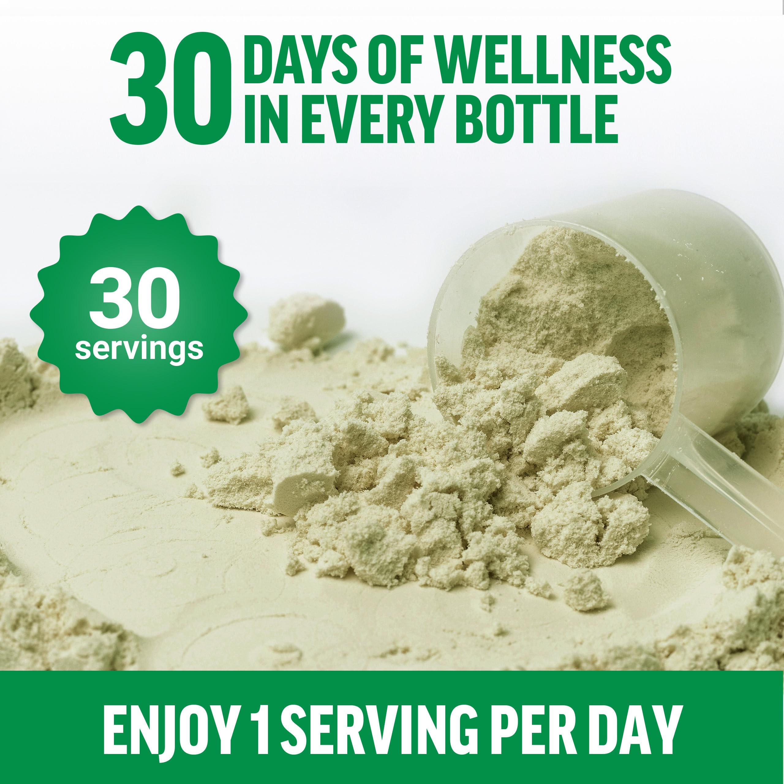 Force Factor Smarter Greens Daily Wellness Powder 2-Pack to Support Energy, Immunity & Digestion, Superfood Greens Powder with Vitamins, Minerals & Probiotics, Unflavored, 60 Servings Force FactorAu supplements
