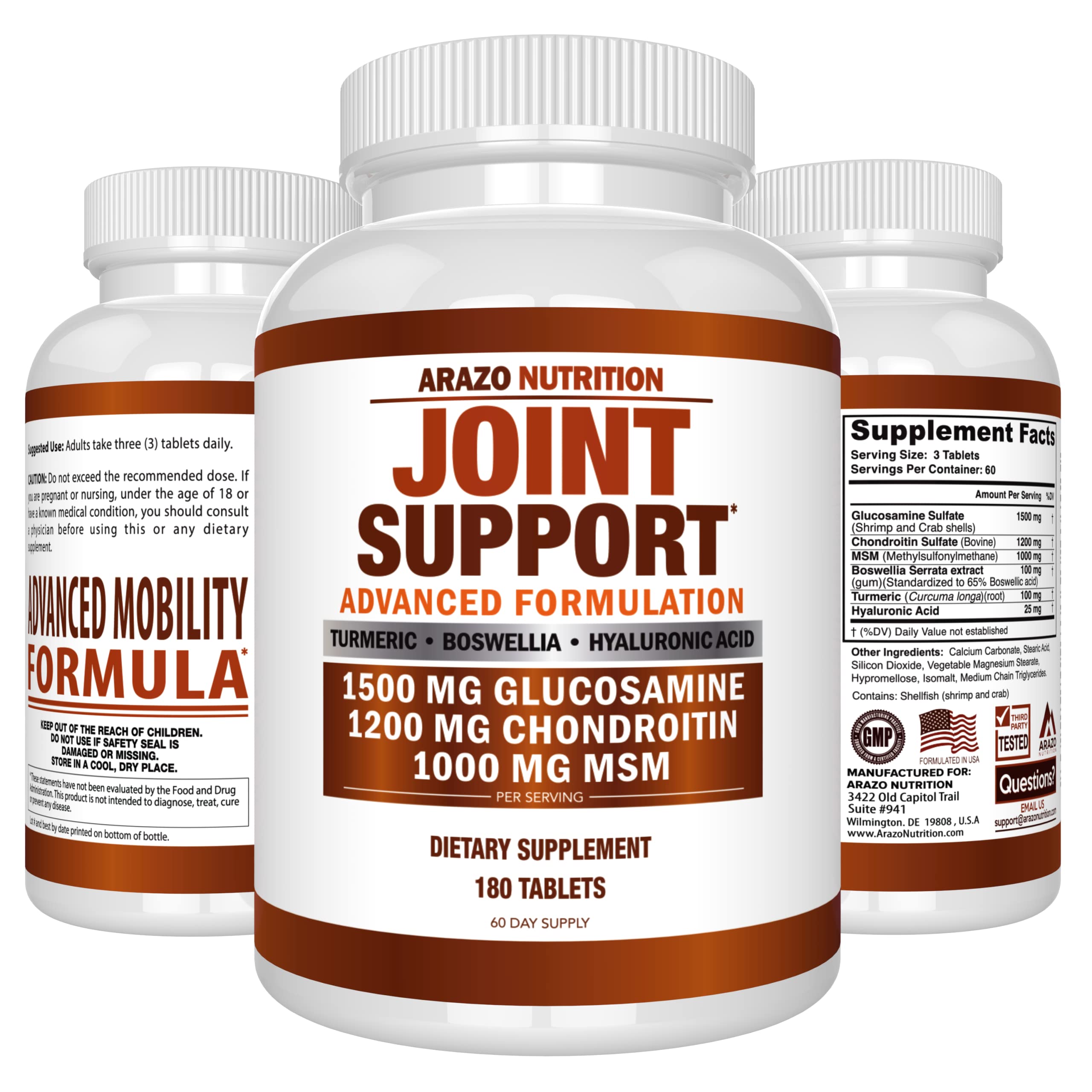 Glucosamine Chondroitin Turmeric Msm Boswellia - Joint Support Supplement for Relief My StoreUS supplements