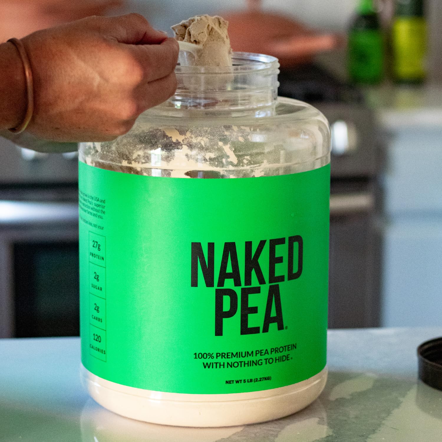 NAKED Pea - 5LB 100% Pea Protein Powder from North American Farms - Unflavored NAKEDUS supplements