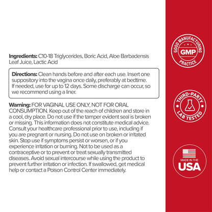 O Positiv URO Vaginal Probiotic and URO Boric Acid Vaginal Suppository Bundle O PositivUS supplements