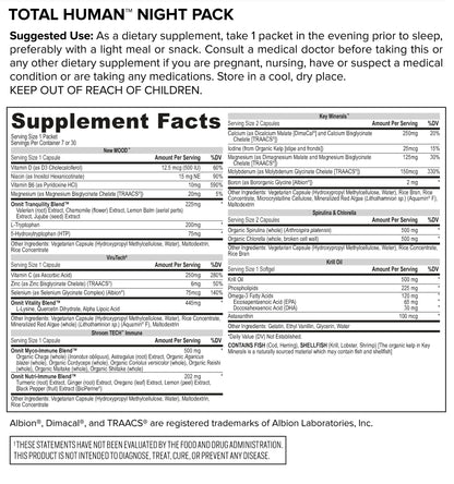 ONNIT Total Human Day and Night Vitamin Packs, 7-Day Supply Capsule ONNITUS supplements