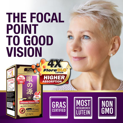 AFC Japan Ultimate Vision PRO - Eye Formula with FloraGLO Lutein 4X AFCUS supplements