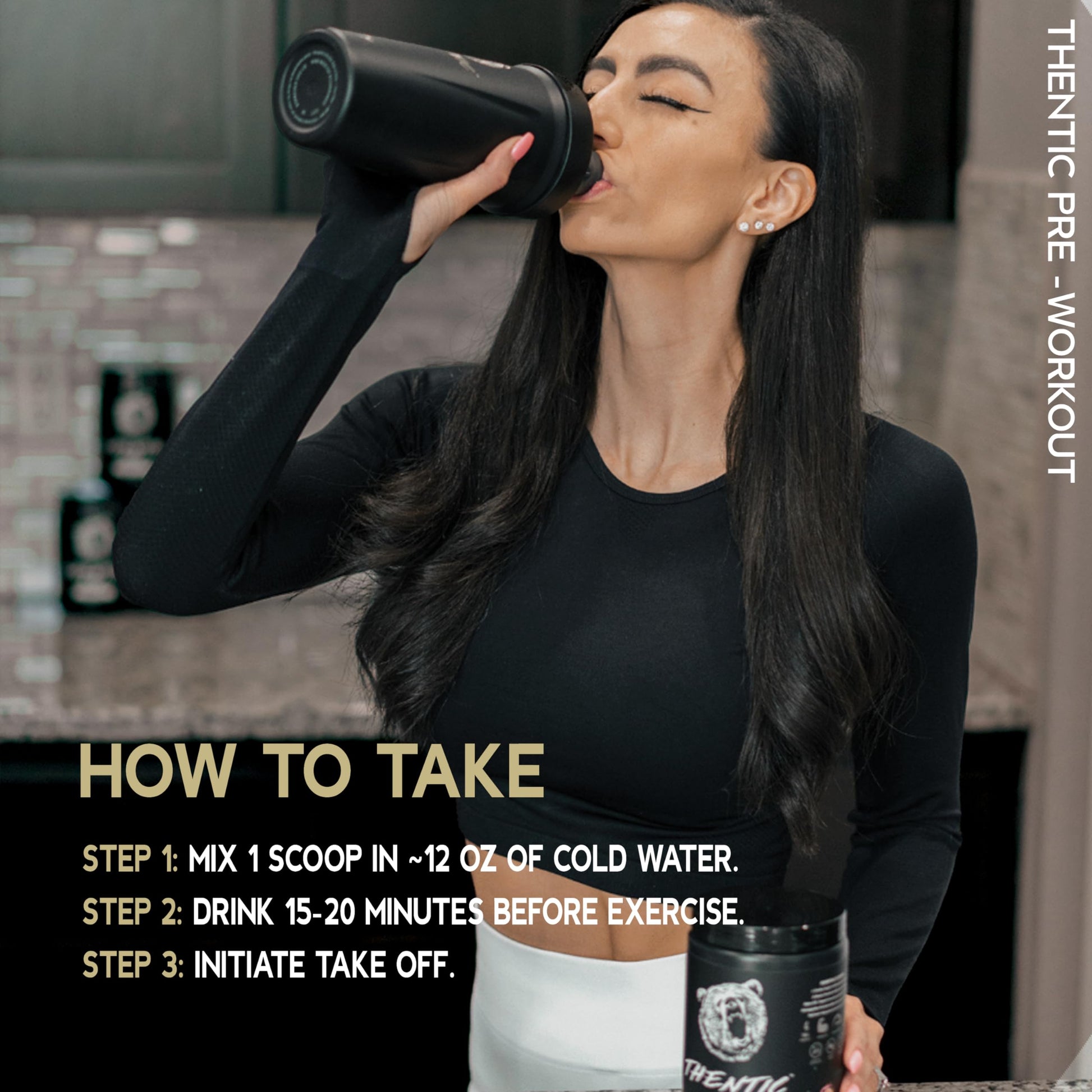 THENTIC Caffeine Free Pre Workout - Naturally Flavored & Sweetened Nootropic Non-Stim THENTICAu supplements