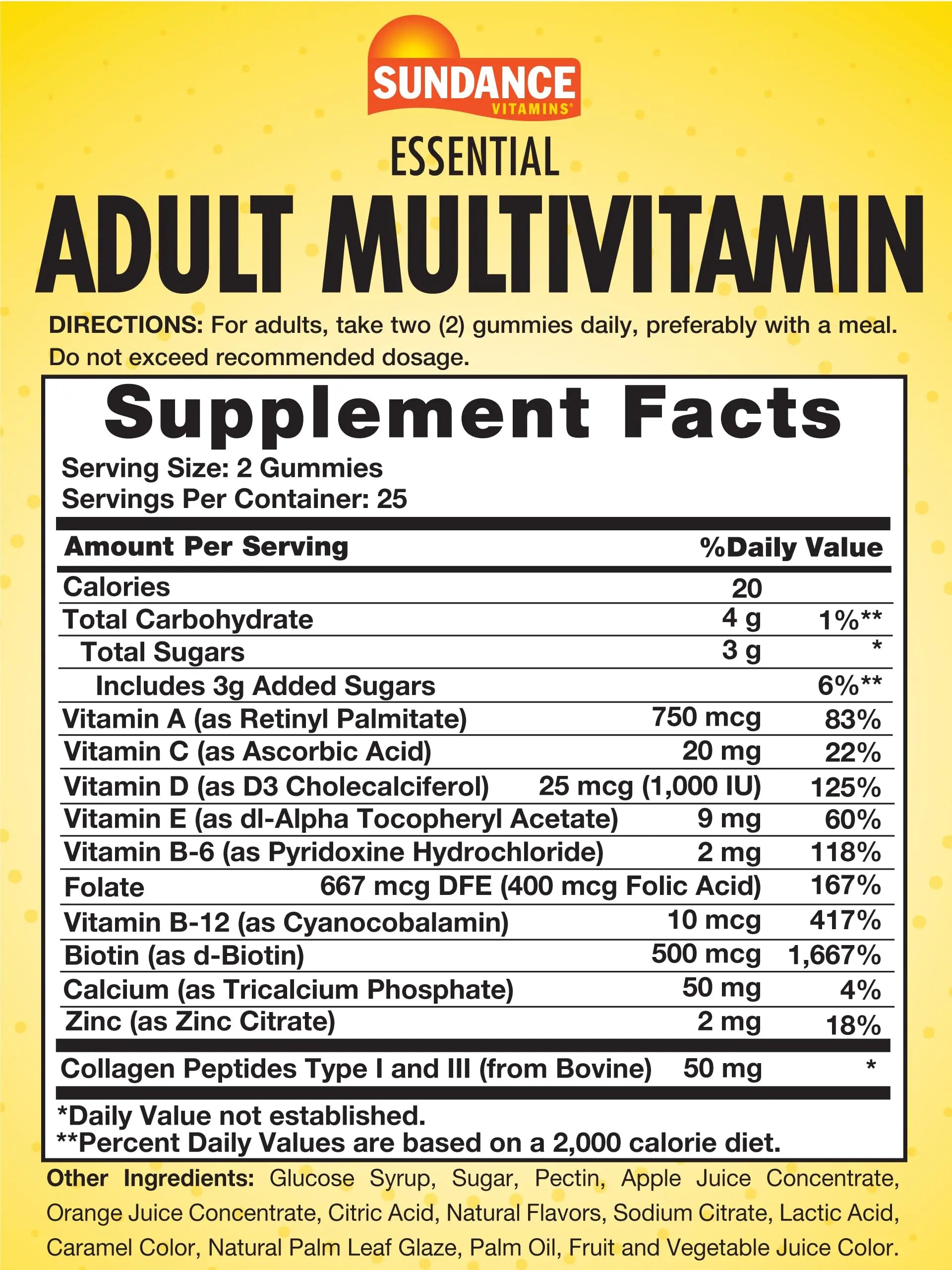 Sundance Multivitamin Gummies for Adults | for Men & Women | Mixed Berry Flavor | Non-GMO and Gluten Free Supplement SundanceAu supplements