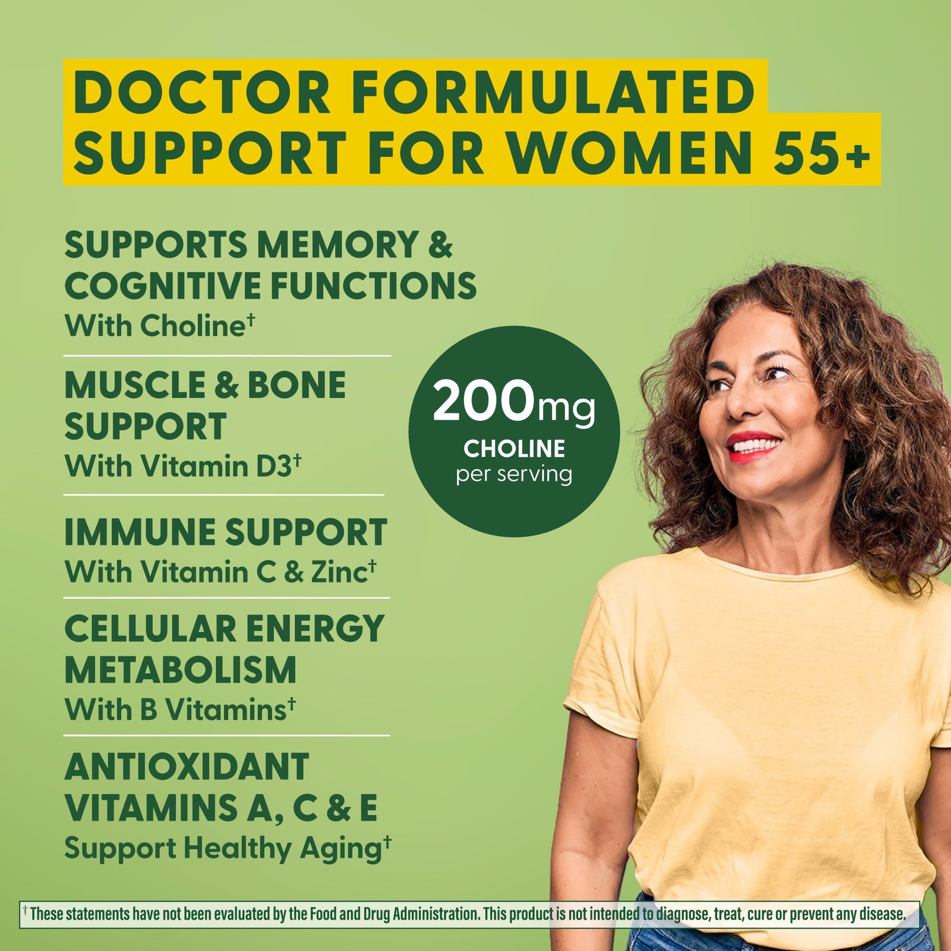 MegaFood, Multi for Women 55+, Supports Optimal Health and Wellbeing, Multivitamin and Mineral Dietary Supplement, Gluten Free, Vegetarian, 60 tablets (30 servings) MegaFoodAu supplements