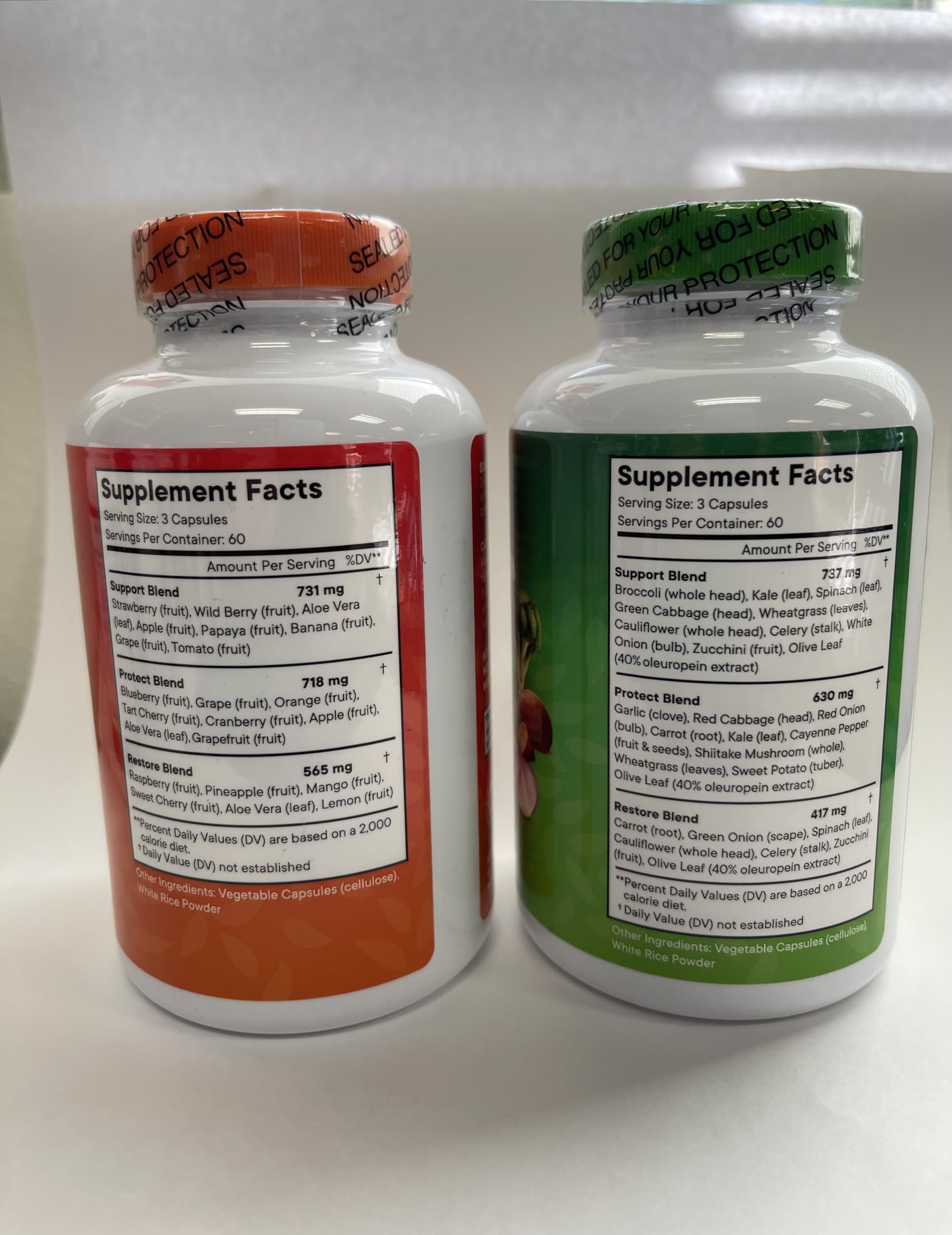 Superfood Fruit and Veggie Supplement - Fruit and Veggie Capsules 100% Whole Super Fruits and Super Vegetables Supplements & Vitamins, with Beta Carotene (720 Count (Pack of 4)) Superfood MDAu supplements