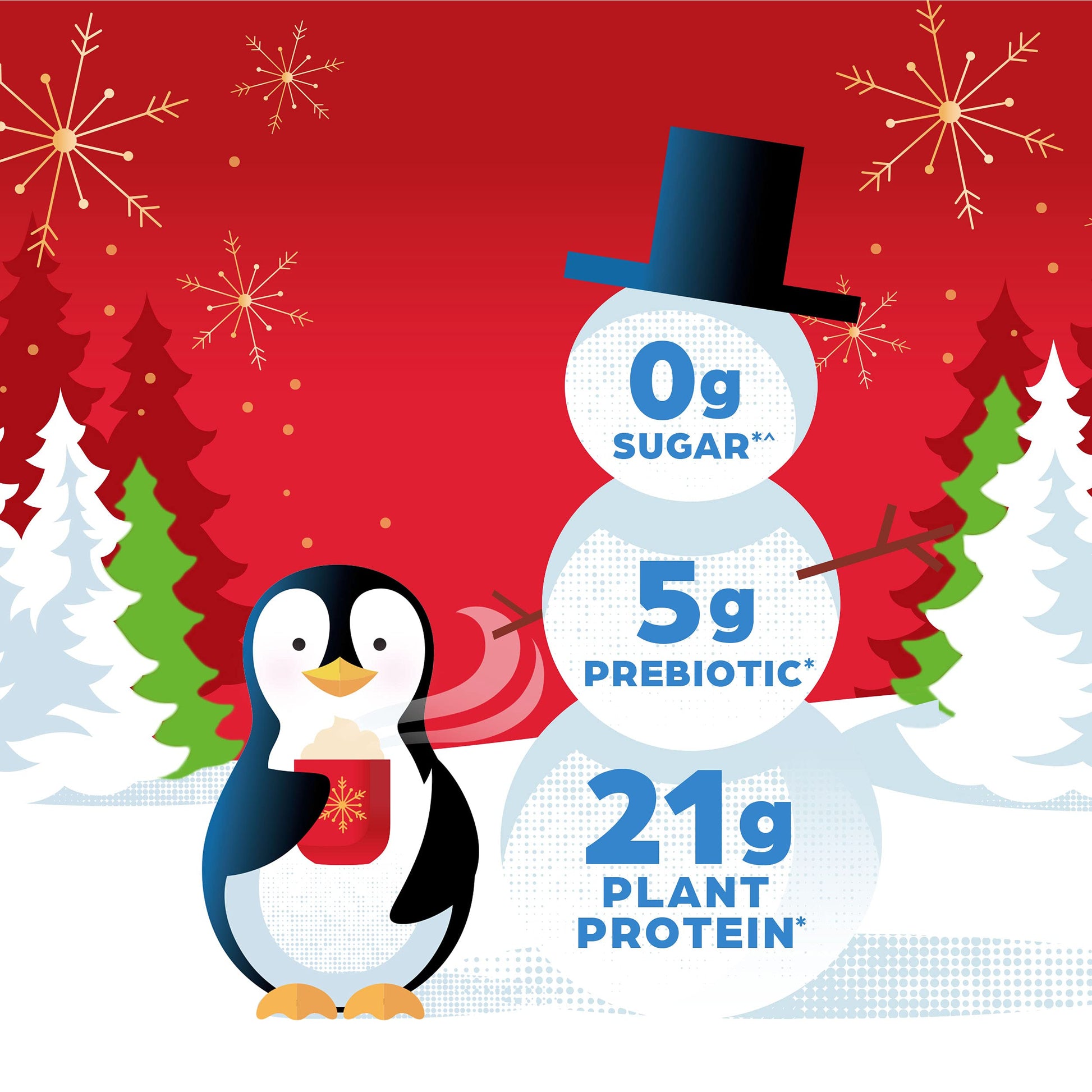 Orgain Organic Vegan Protein Powder, Peppermint Hot Cocoa Seasonal Holiday Flavor OrgainUS supplements