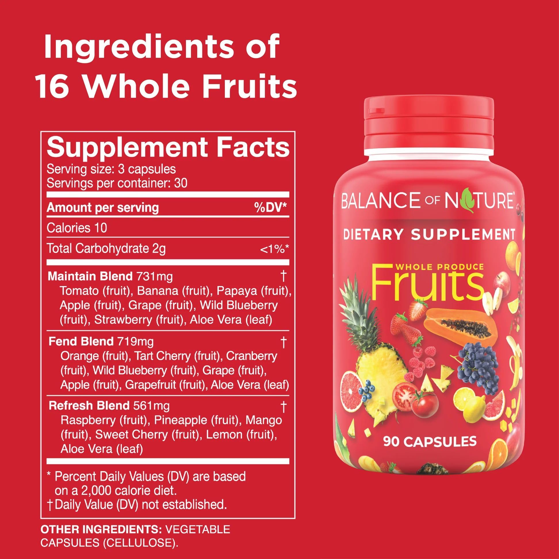 Balance of Nature Whole Fruits Supplement with Superfood Fruits Balance of NatureAu supplements