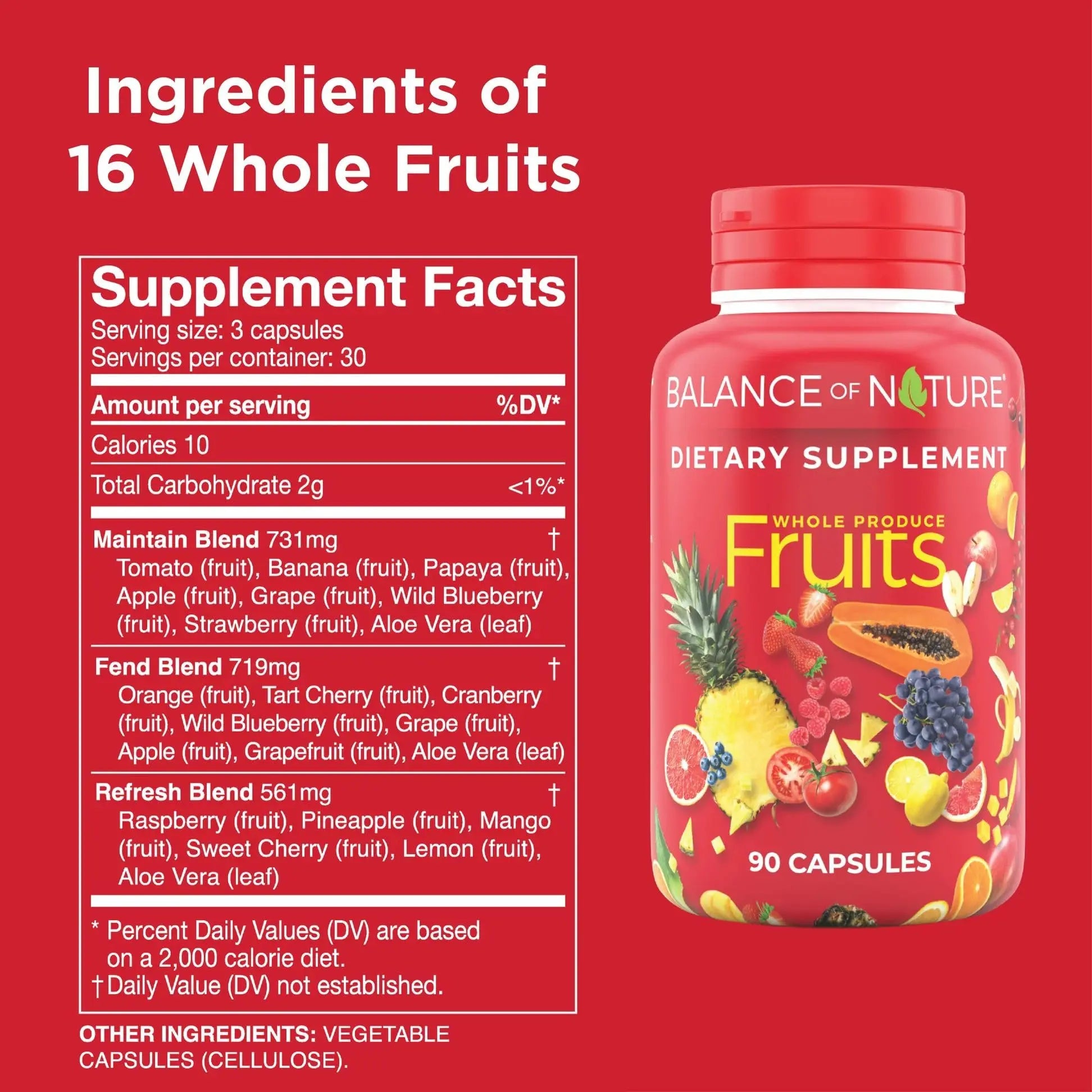 Balance of Nature Whole Fruits Supplement with Superfood Fruits Balance of NatureAu supplements