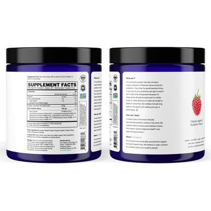 Ora Organic Prebiotic and Probiotic Powder Supplement - 20 Billion Probiotics, 7 Strains for Best Prebiotic Powder, Non-GMO, Probiotics for Women, Men & Kids - Apple Raspberry Flavor, 30 Servings… Ora OrganicUS supplements