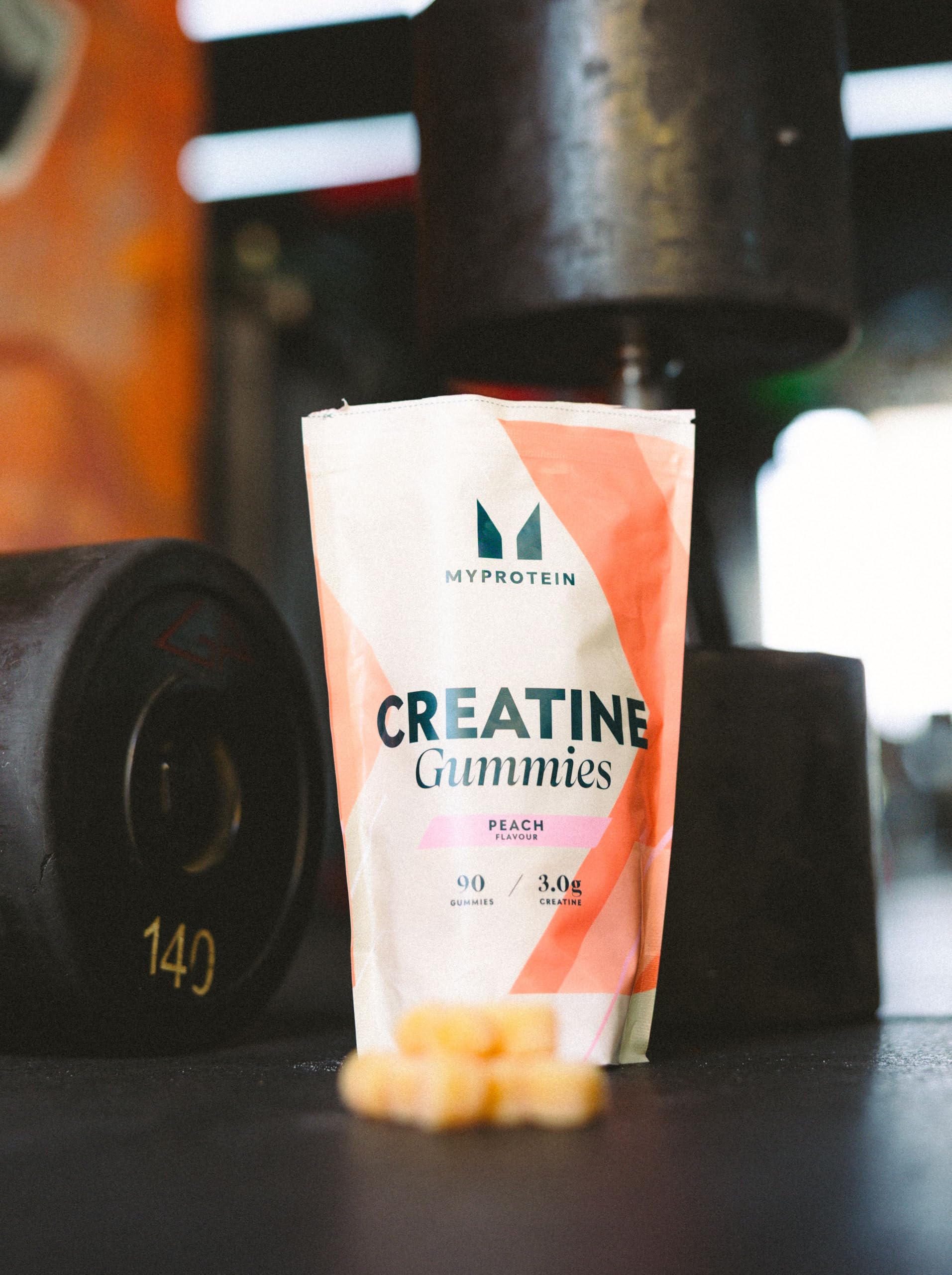Myprotein Creatine Gummies, 5g Creatine Monohydrate per Serving, Peach, 90 Count, 18 Servings, Chewable Post/Pre Workout Strength & Recovery Sports Nutrition Supplement, Vegan, Non-GMO MyproteinAu supplements